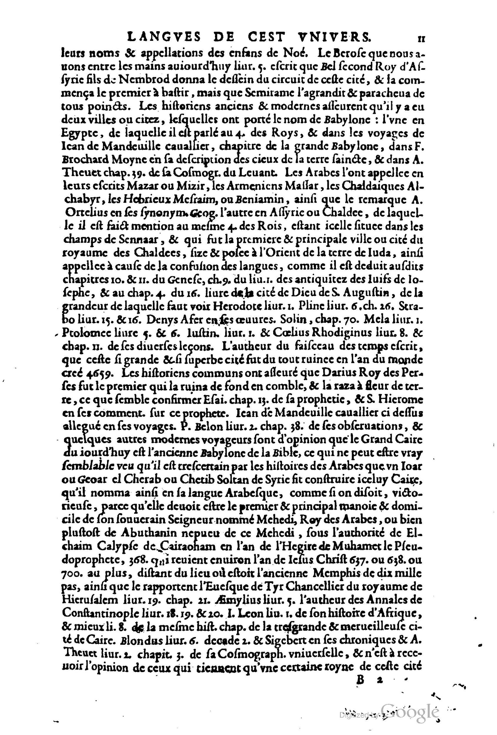 1619 - SHC - Trésor de l’histoire des langues de cet univers - BCU Lausanne