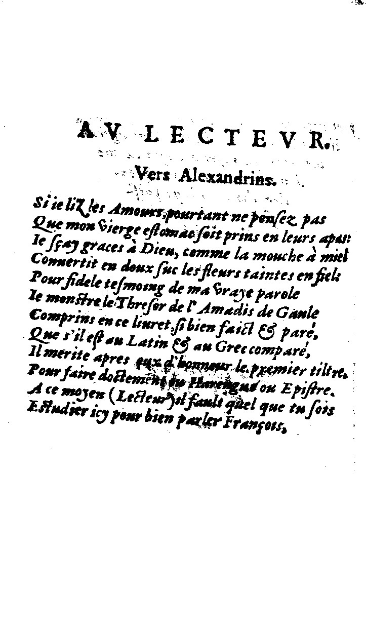 1562 - Jean d’Ogerolles et Gabriel Cotier - Trésor des Amadis - Lucerne 1562 - Jean d’Ogerolles et Gabriel Cotier - Trésor des Amadis - Lucerne