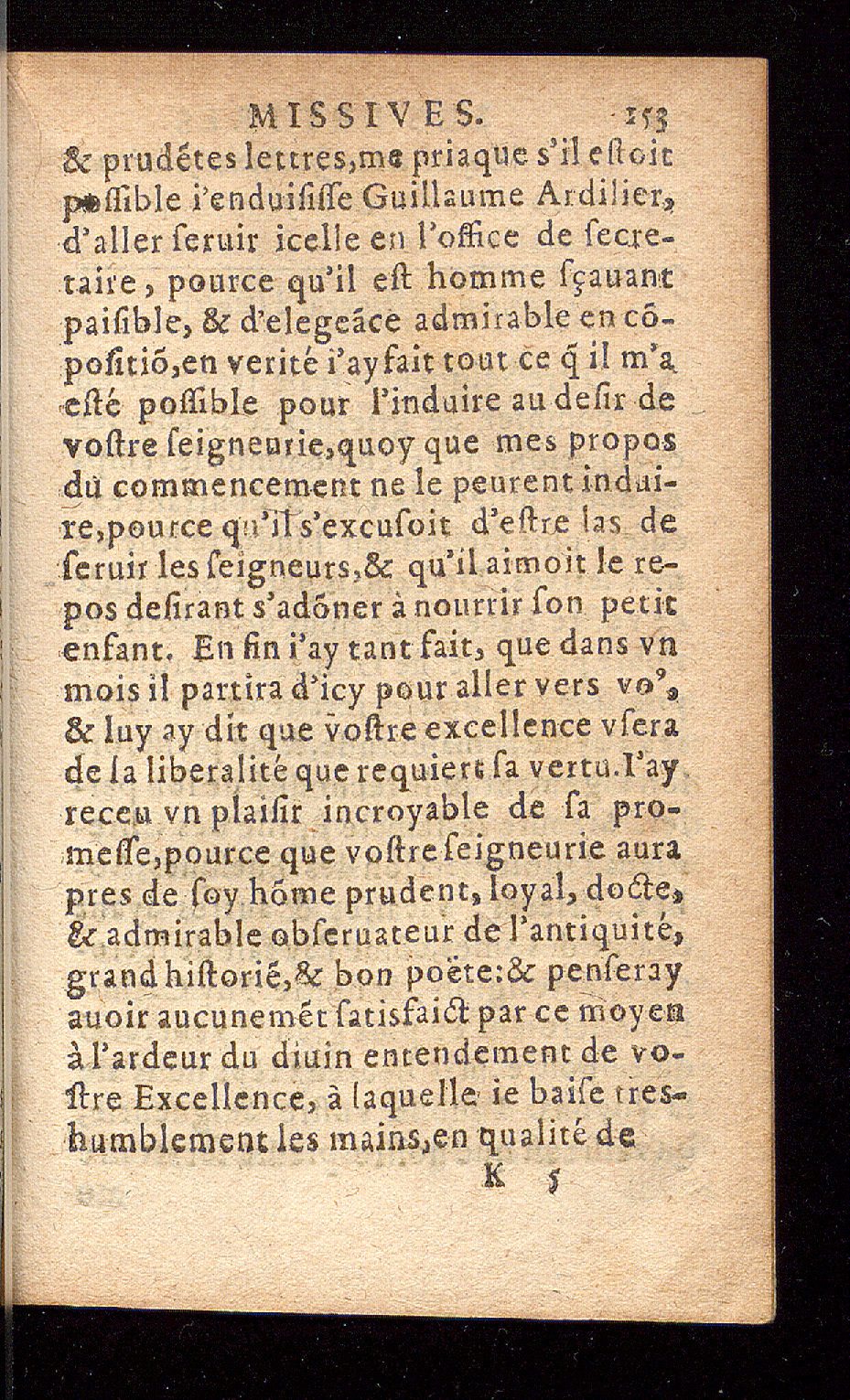 1614 - Barthélemy Vincent - Élite et Trésor des lettres missives - Bâle