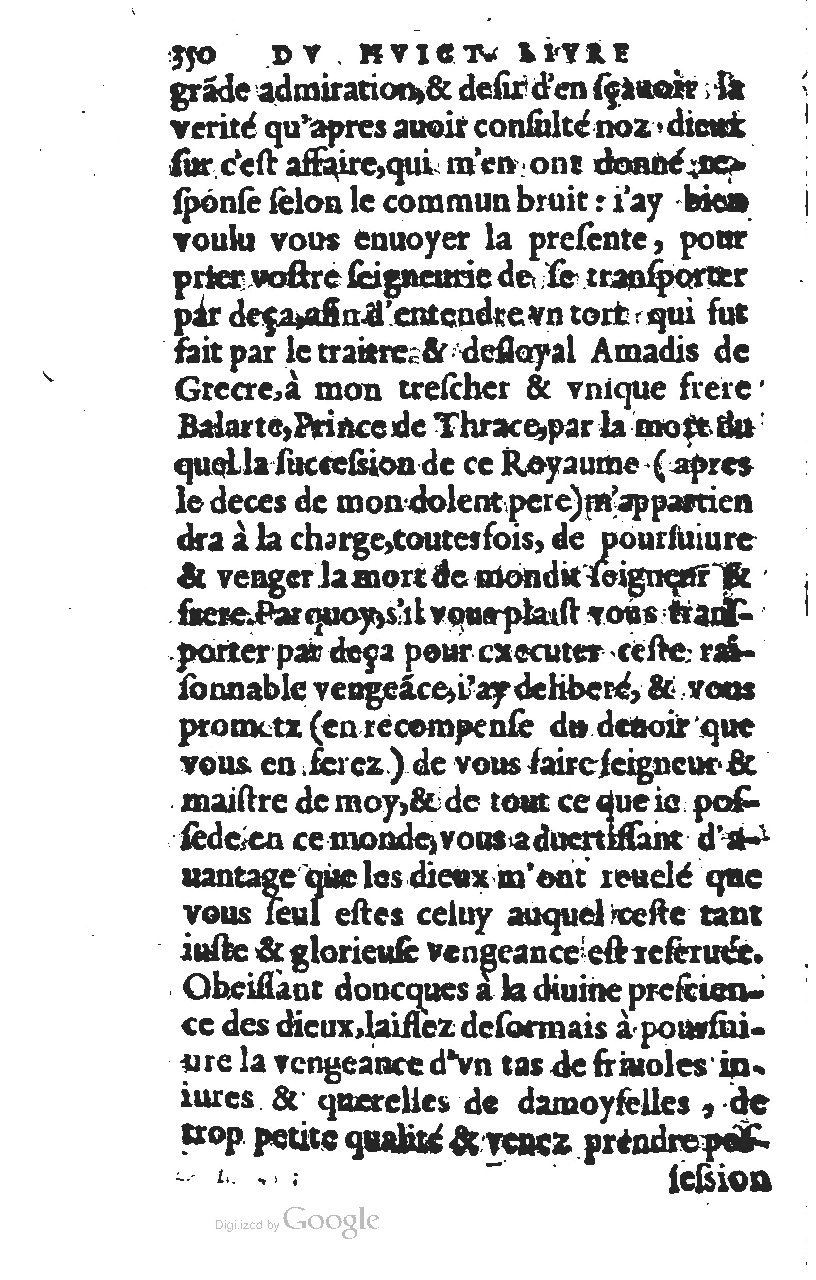 1567 - Jean Pygot - Trésor des Amadis - BM Lyon