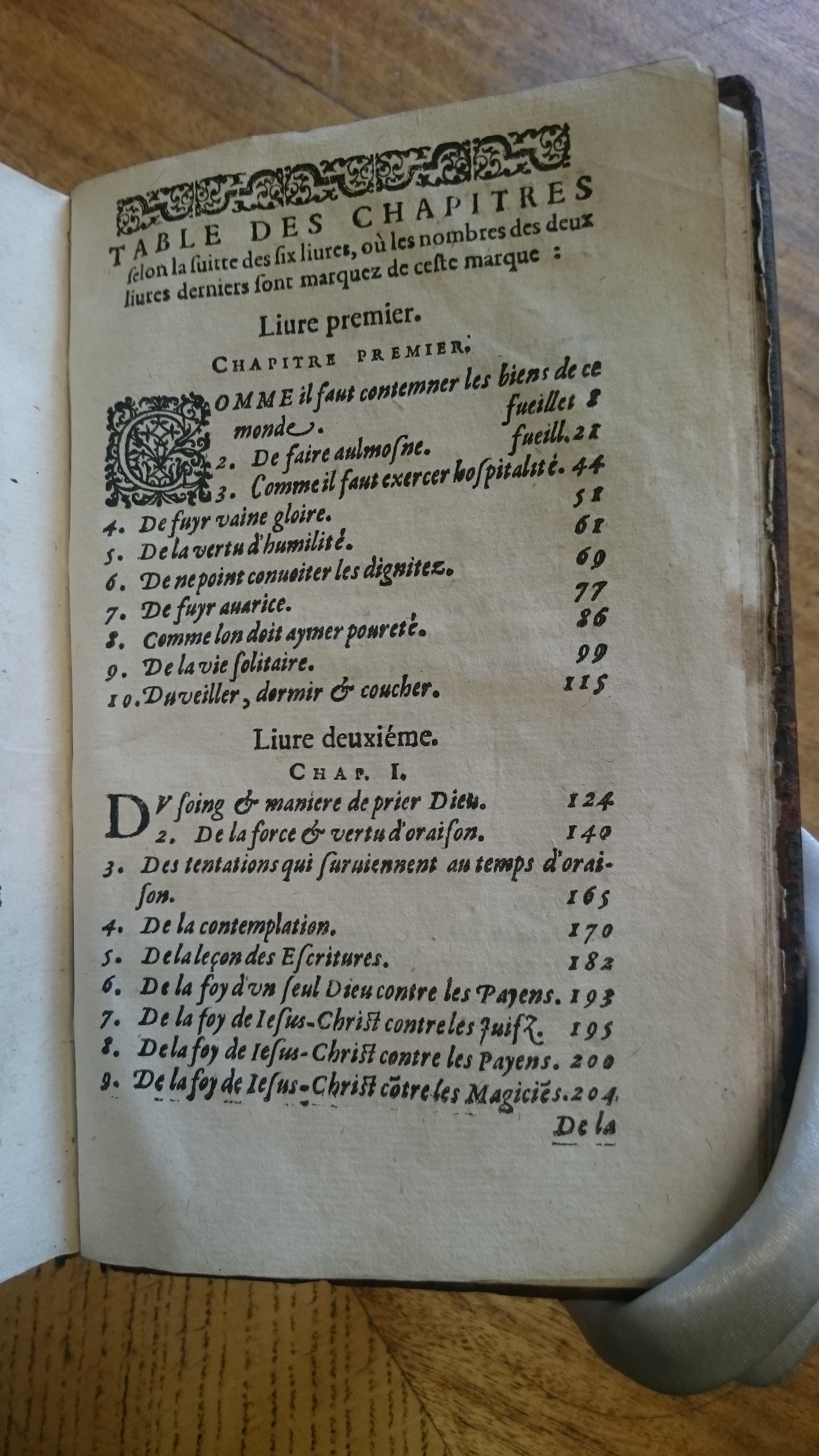 1585 - Jean Bogard - Trésor des faits et dits mémorables des hommes saints et illustres - Douai Quincy