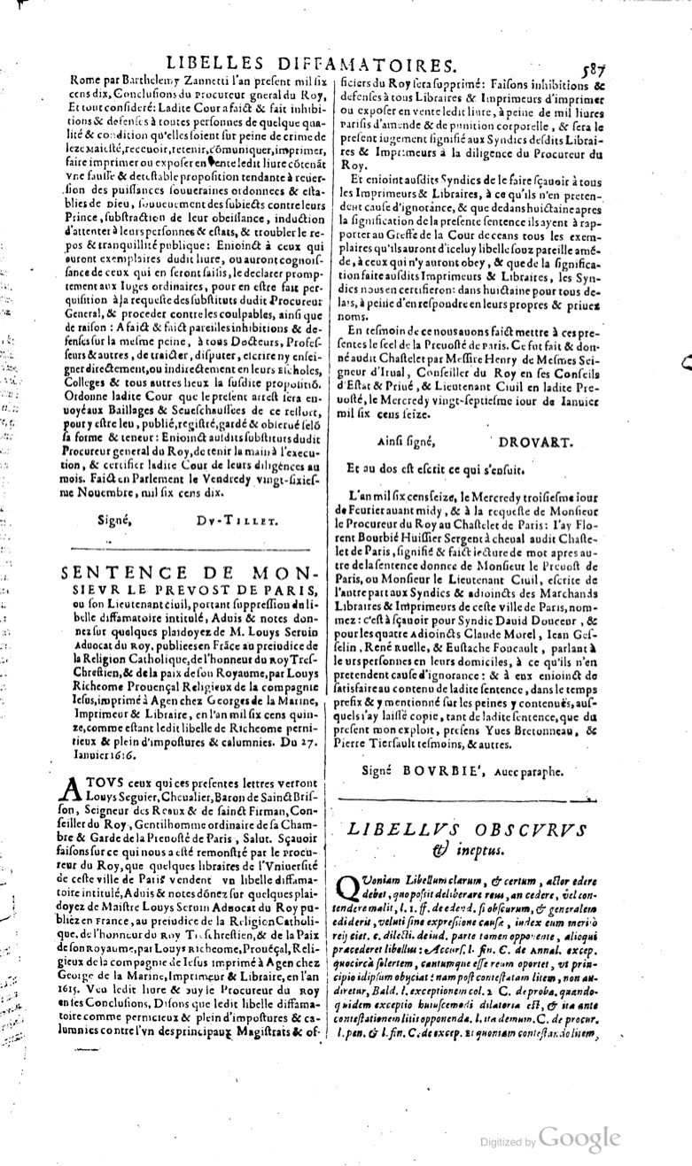 1629 - Veuve Nicolas Buon - Trésor du droit français (29620 T. 2) - BM Lyon