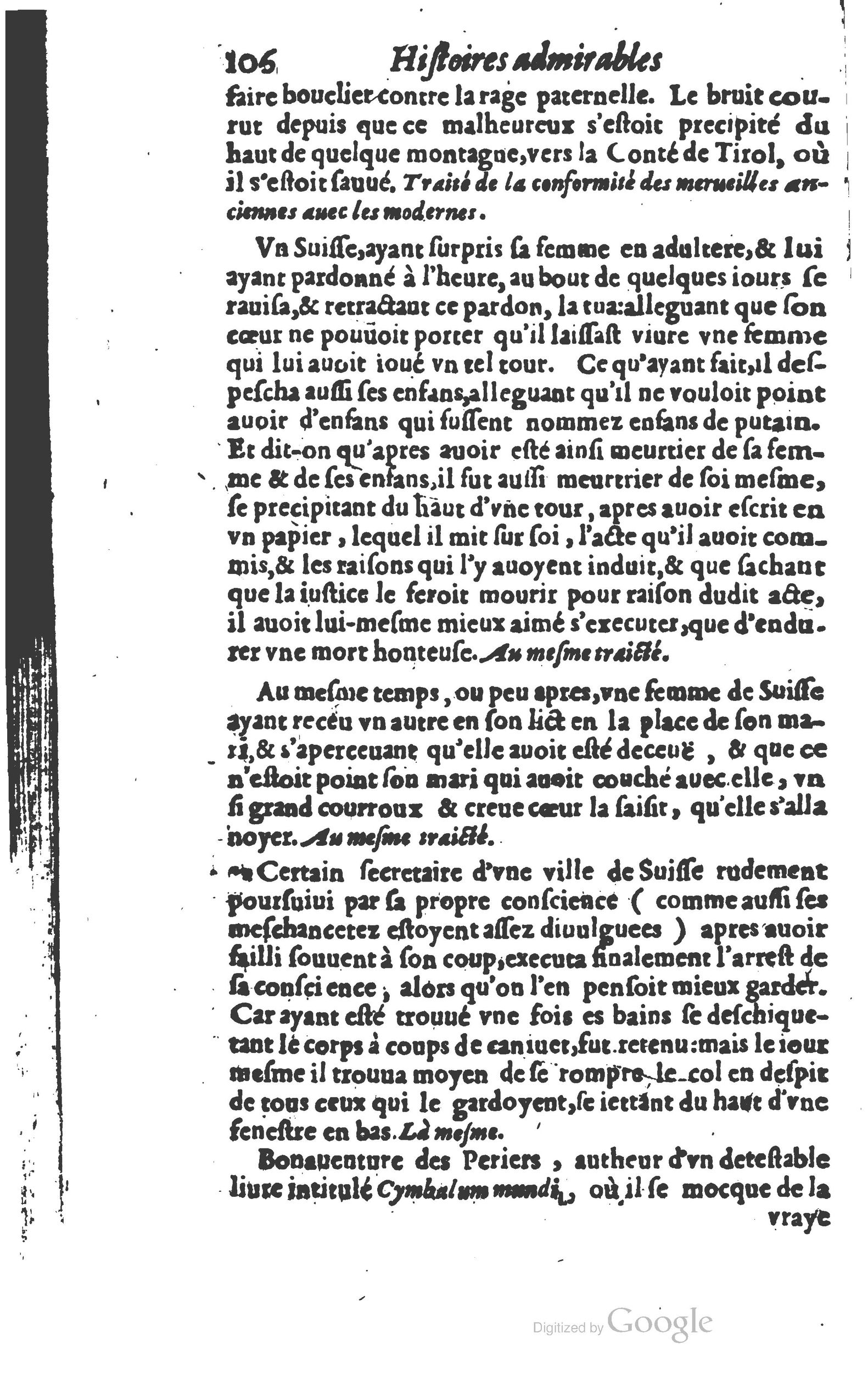 1610 - Paul Marceau - Trésor d’histoires admirables et mémorables - Princeton