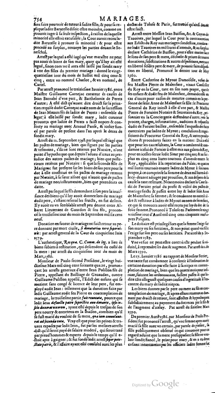 1629 - Veuve Nicolas Buon - Trésor du droit français (29620 T. 2) - BM Lyon