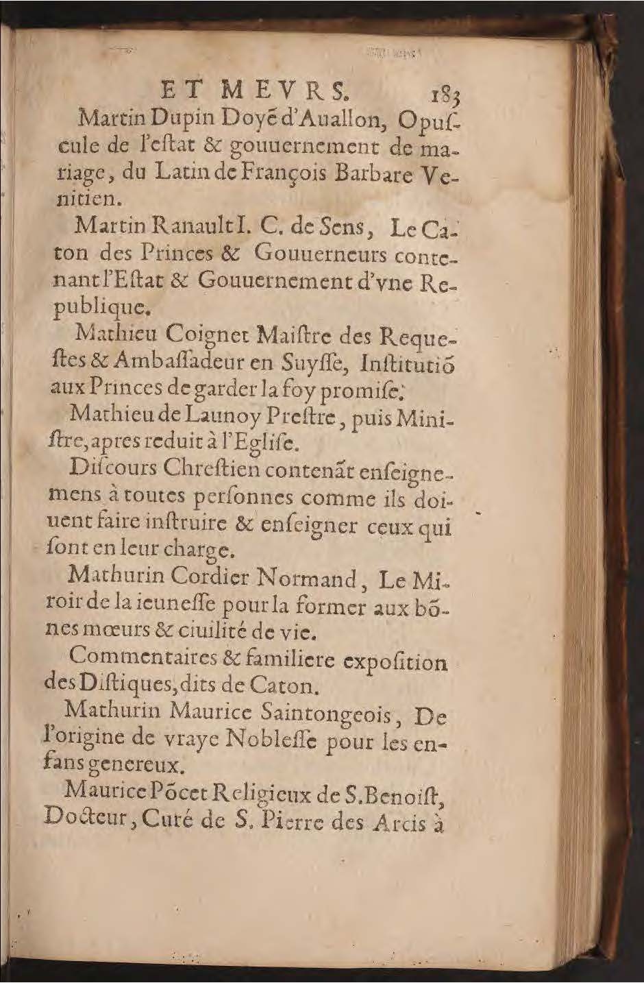 1602 - François Jacquin - Trésor des bons esprits français - BnF Arsenal