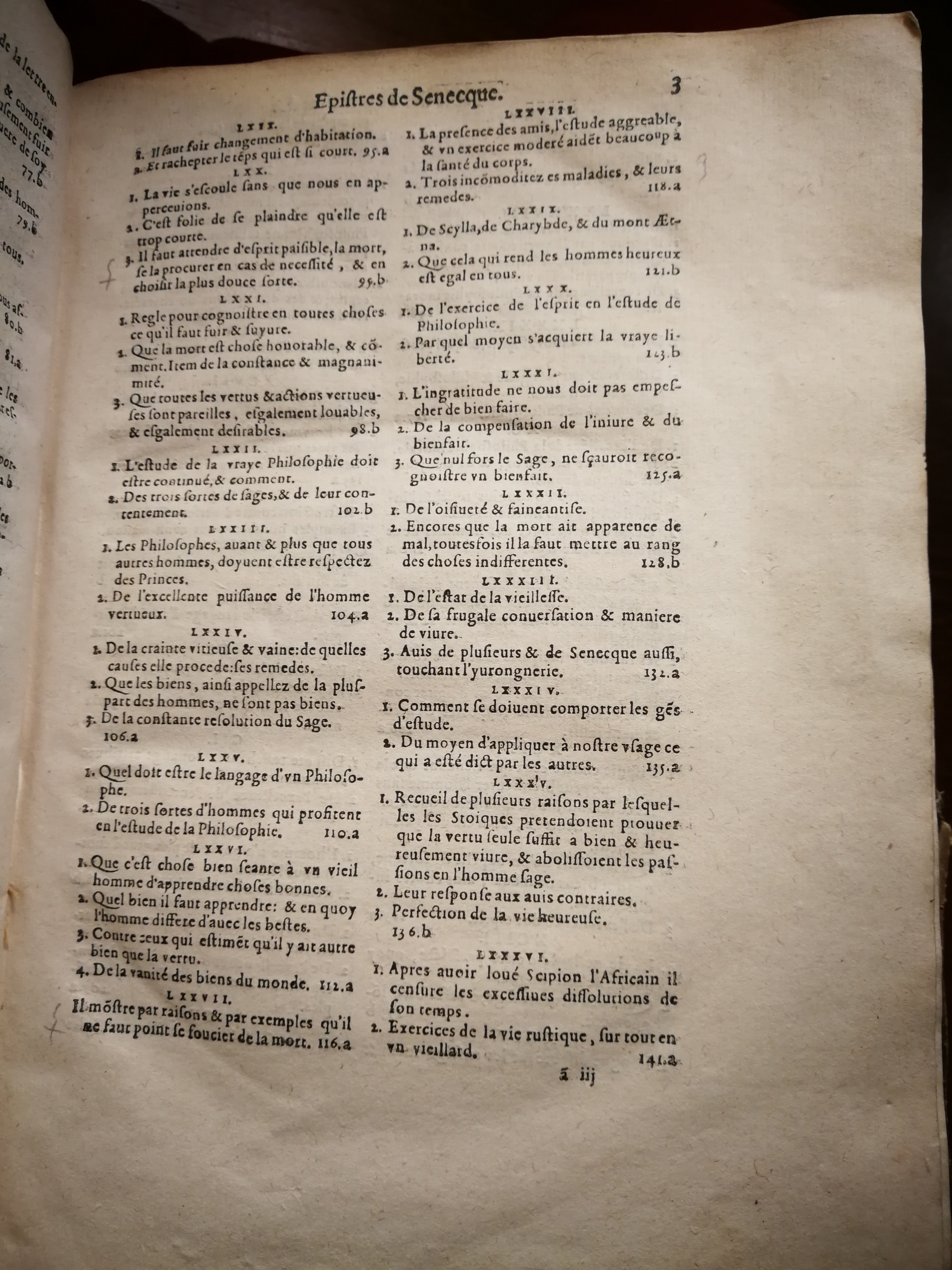 1590 (= 1595) - Jean Houzé - Œuvres morales et mêlées de Sénèque, Trésor de philosophie morale - T. 2 - BnF