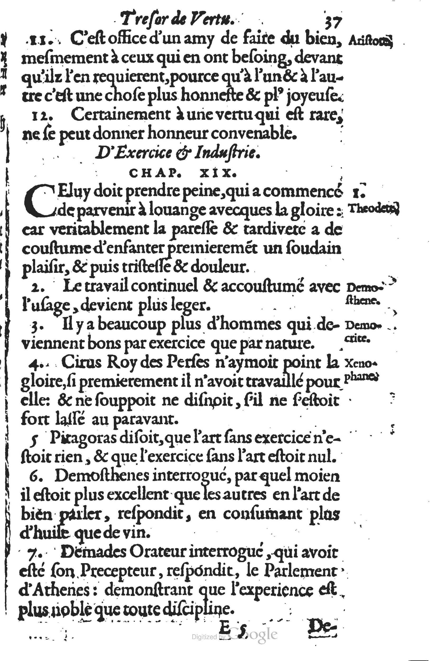 1594 - Cornelis Claesz - Trésor de vertu - BU Leiden