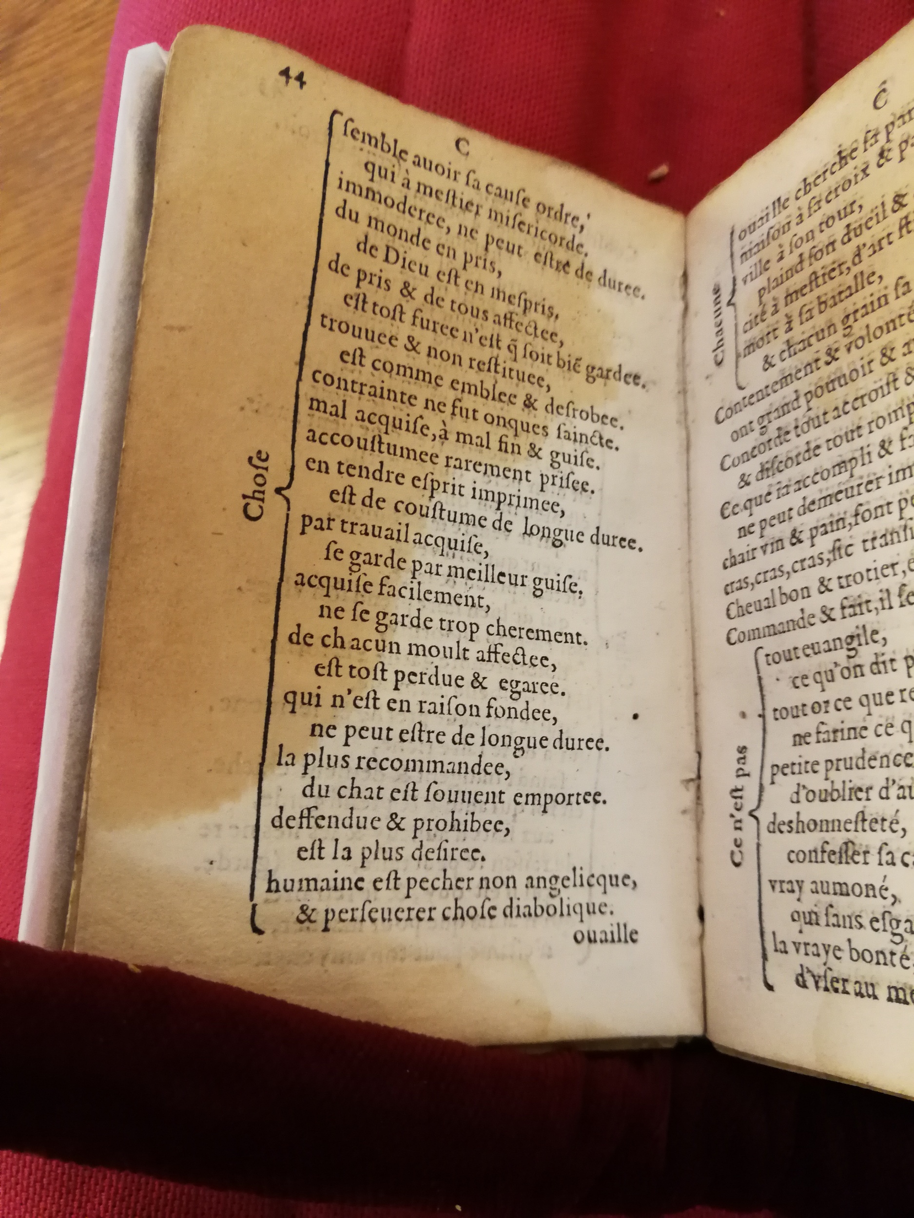 1577 - Jean d’Ogerolles - Trésor de sentences dorées - Bibliothèque Sainte-Geneviève