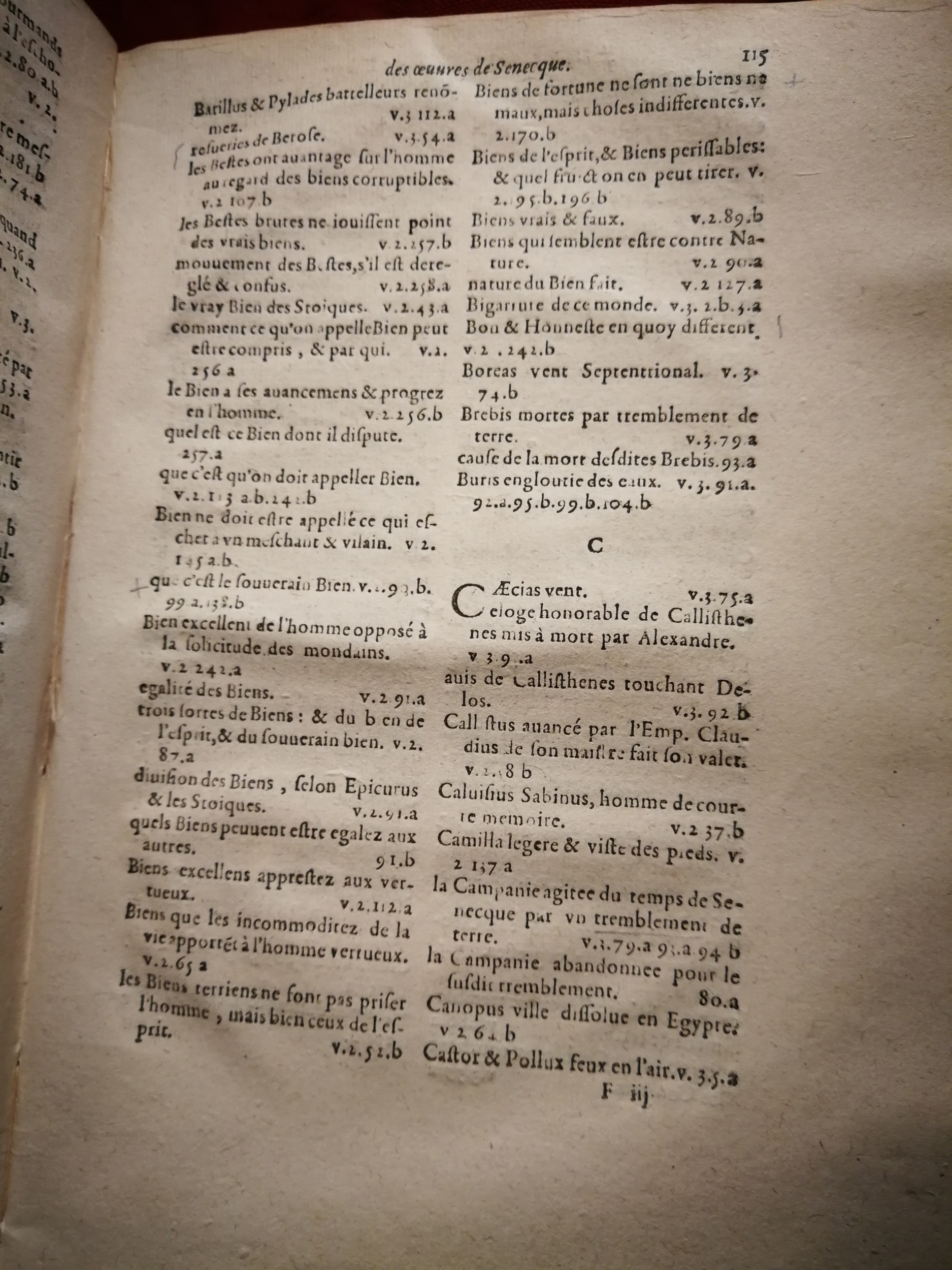 1595 - Jean Houzé - Œuvres morales et mêlées de Sénèque, Trésor de philosophie morale - T. 3 - BnF
