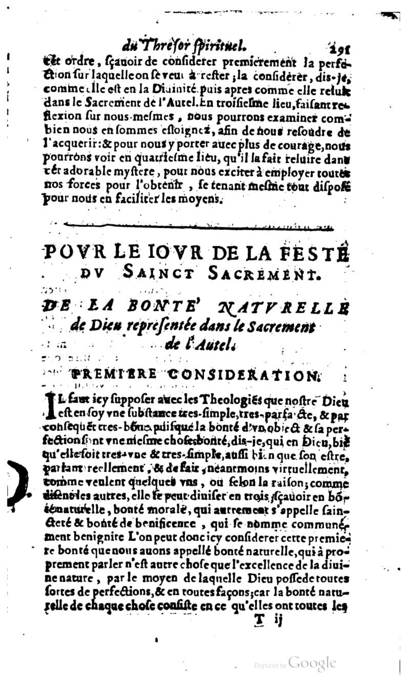 1637 - s.n. - Trésor spirituel des âmes religieuses - BM Lyon