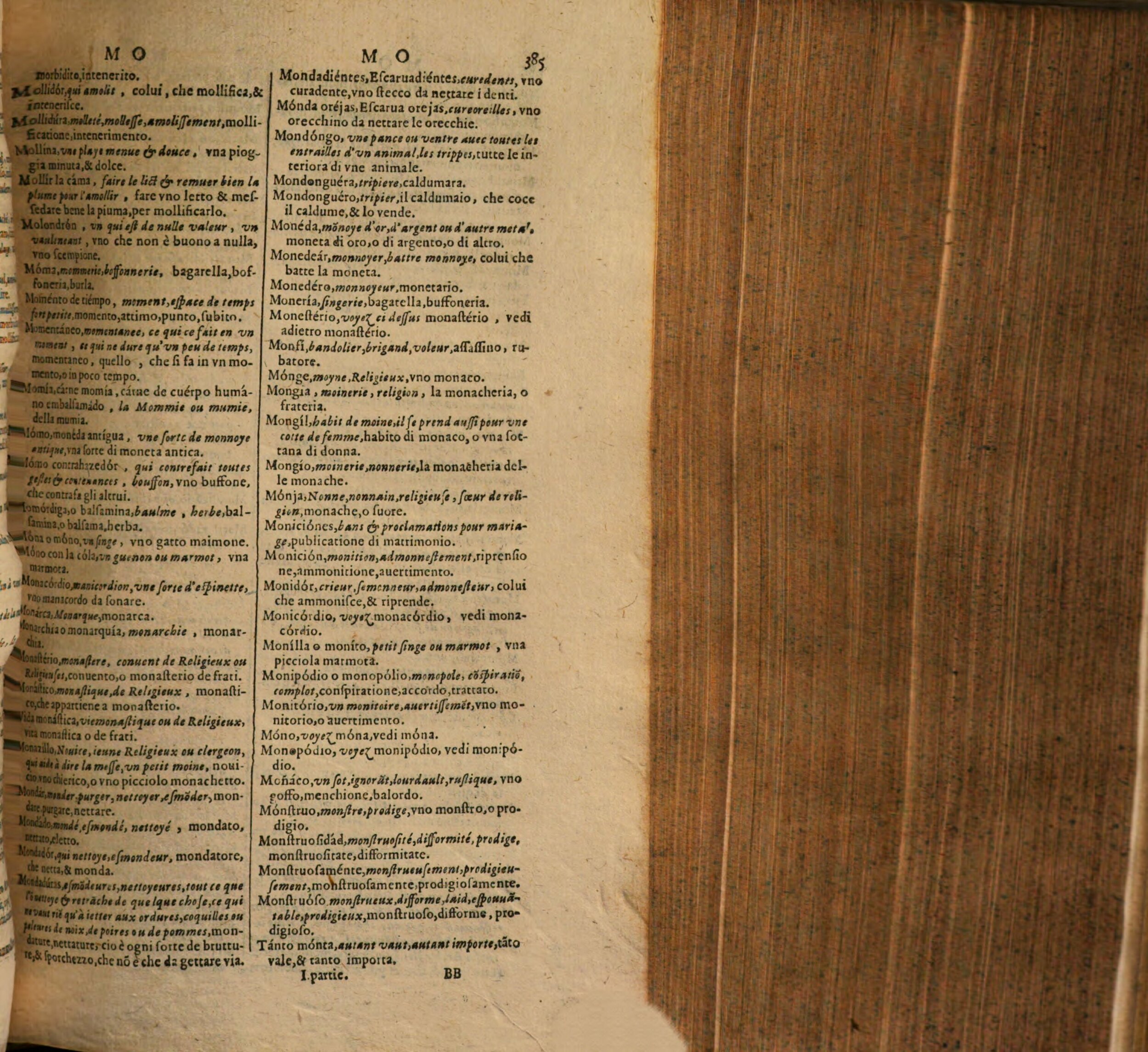 1617 - Samuel Crespin - Trésor des trois langues espagnole, française et italienne (Première partie) - Regensburg