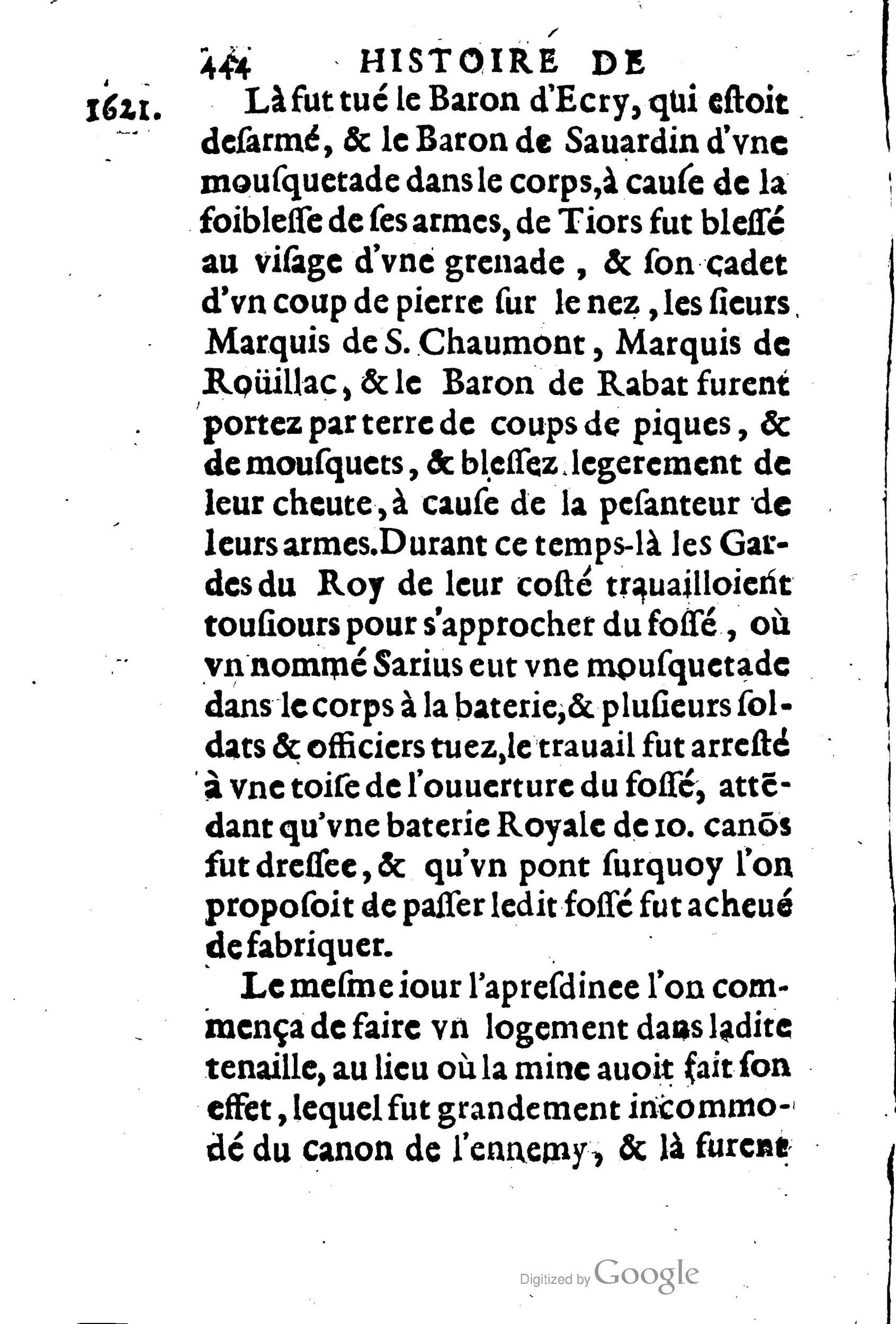 1623 - Joseph Bouillerot - Trésor de l’histoire générale de notre temps - BM Lyon