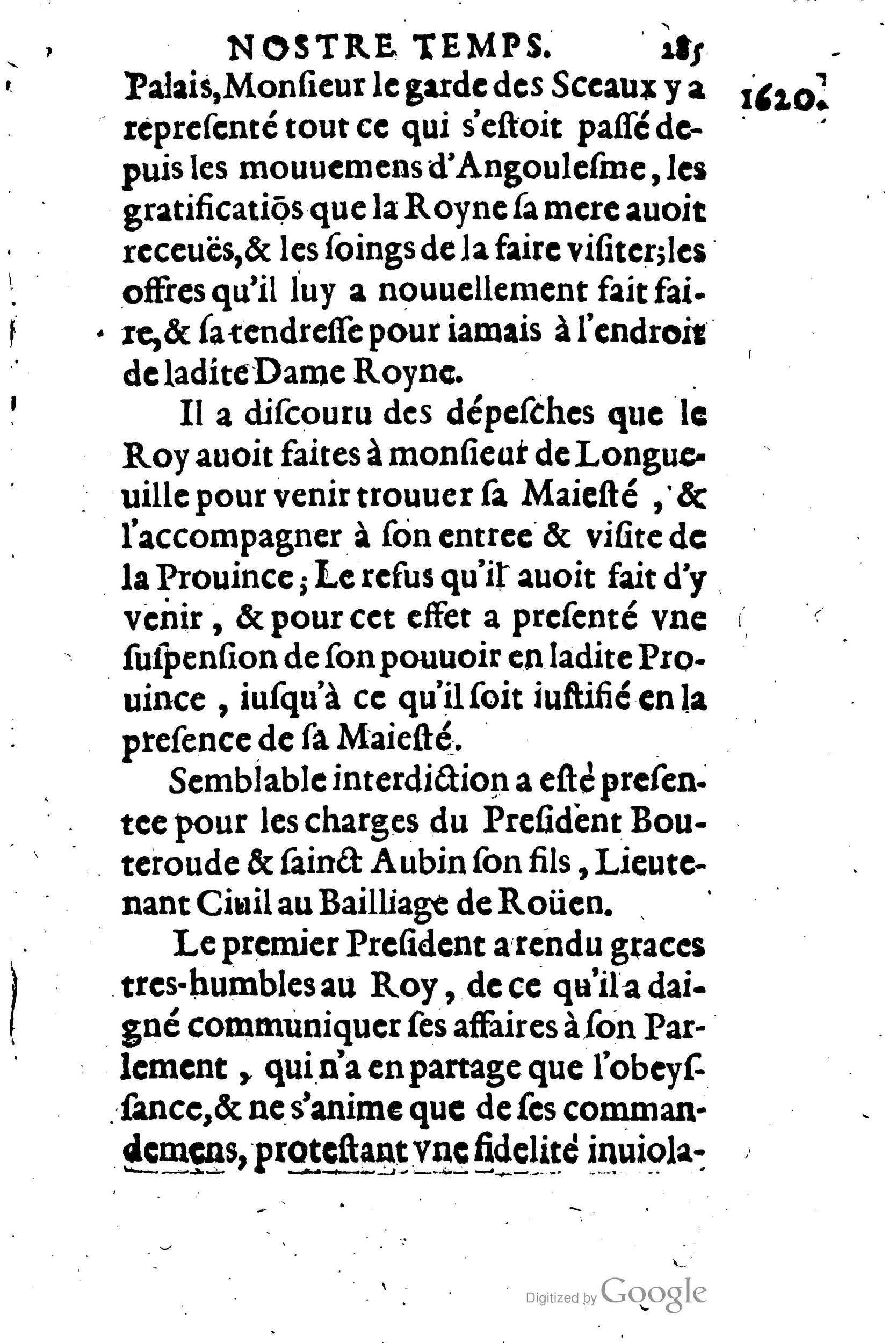 1623 - Joseph Bouillerot - Trésor de l’histoire générale de notre temps - BM Lyon