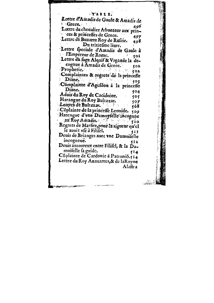 1572 - Veuve Gabriel Cotier - Trésor des Amadis - BM Lyon
