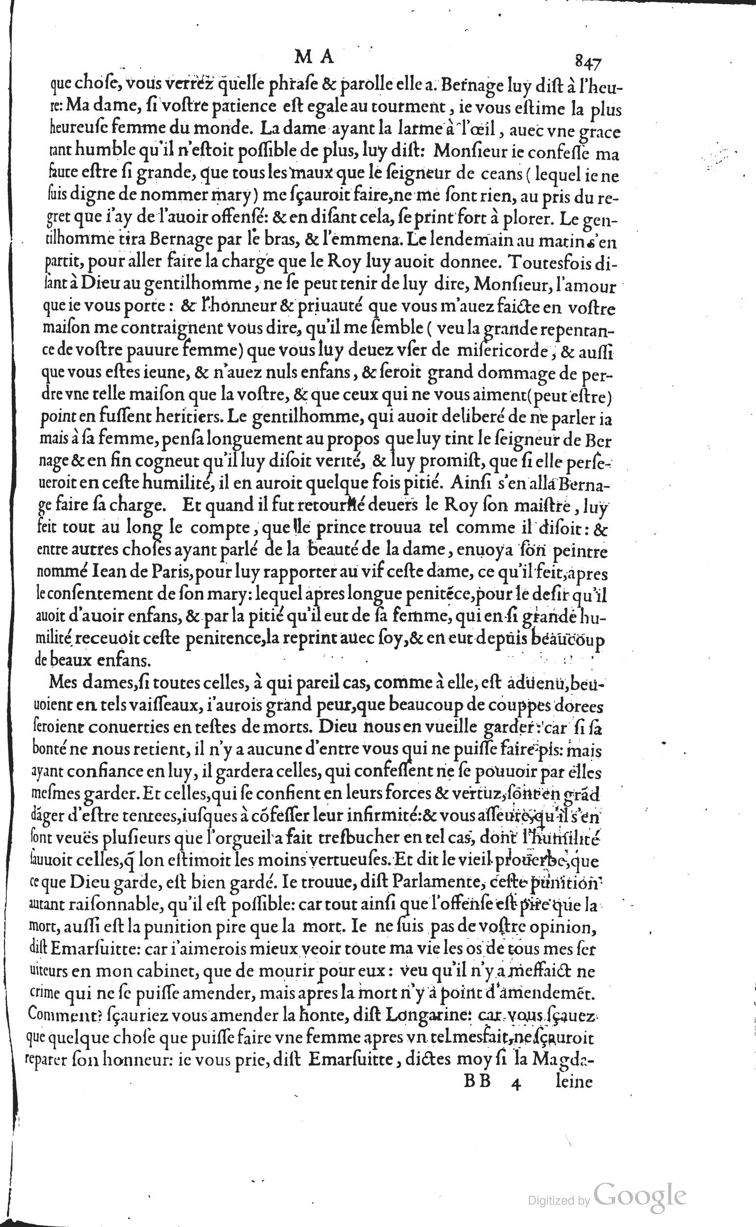 1585 - Barthélemy Honorat - Bibliothèques françaises - BSB Munich