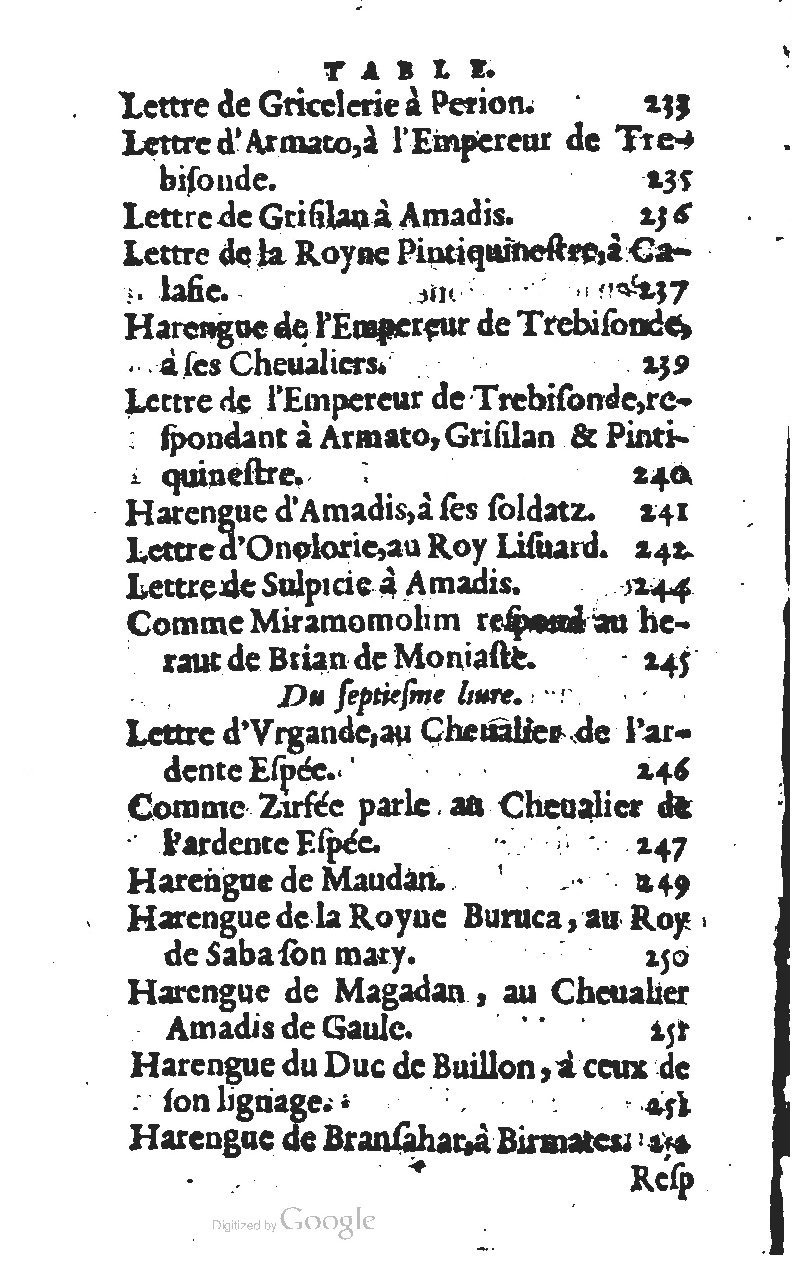 1567 - Jean Pygot - Trésor des Amadis - BM Lyon 1567 - Jean Pygot - Trésor des Amadis - BM Lyon
