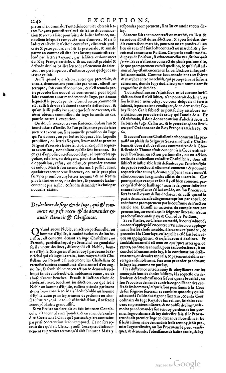 1629 - Veuve Nicolas Buon - Trésor du droit français (21754 T. 1) - BM Lyon