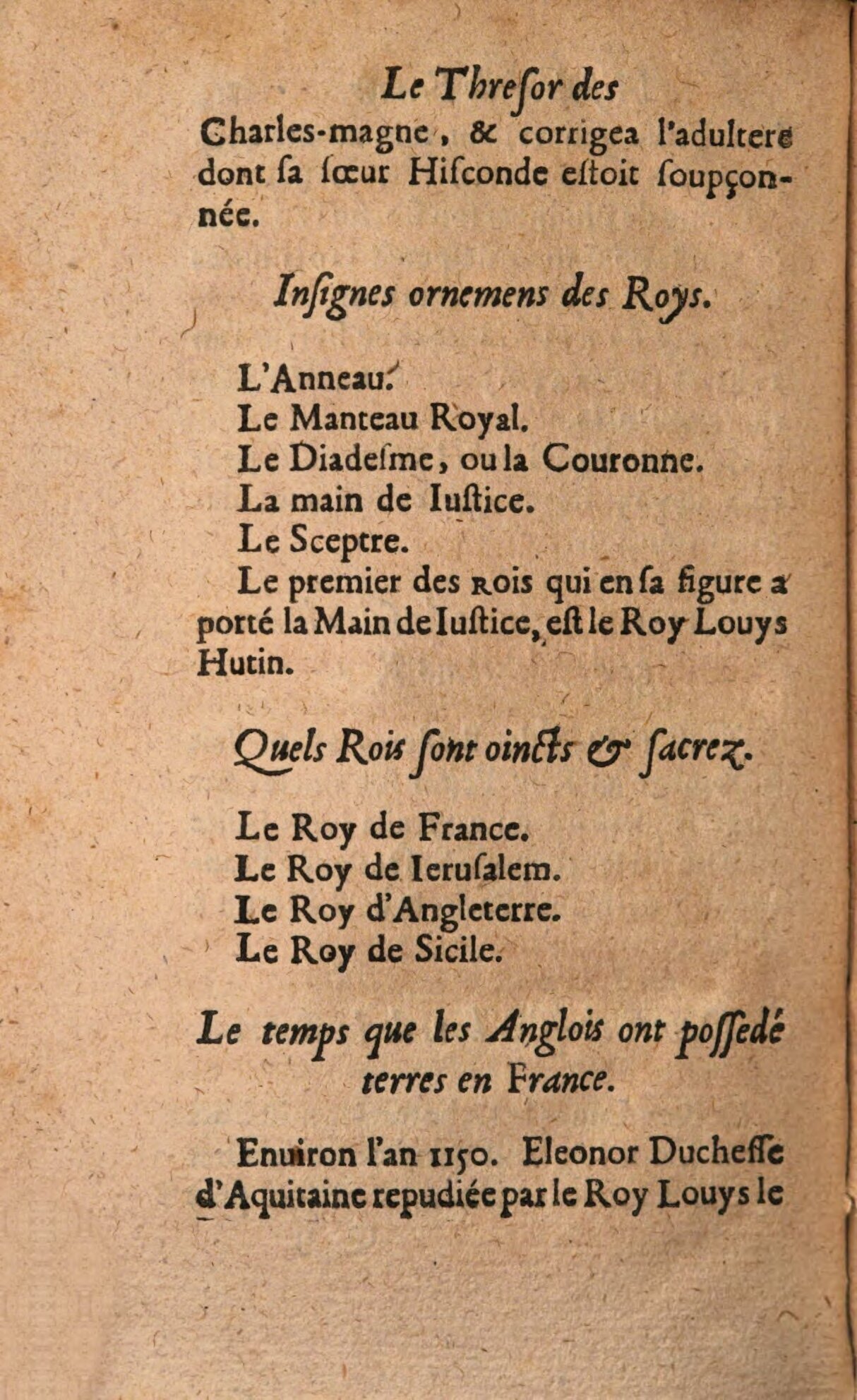 1639 - Jean Corrozet - Trésor des histoires de France - BSB Munich 1639 - Jean Corrozet - Trésor des histoires de France - BSB Munich