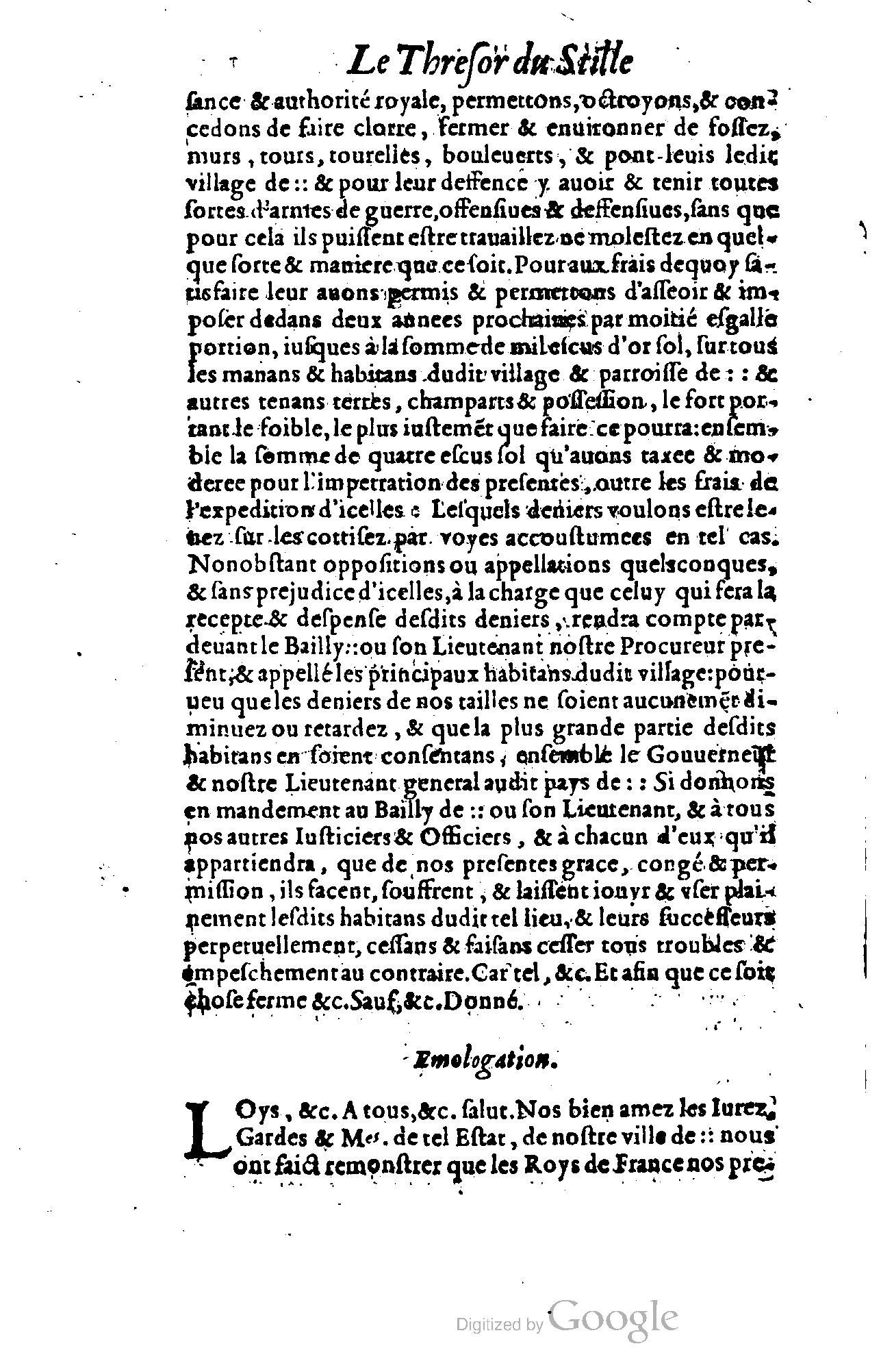 1614 - Jean Richer - Trésor du nouveau style et protocole de la chancellerie de France - BSB Munich
