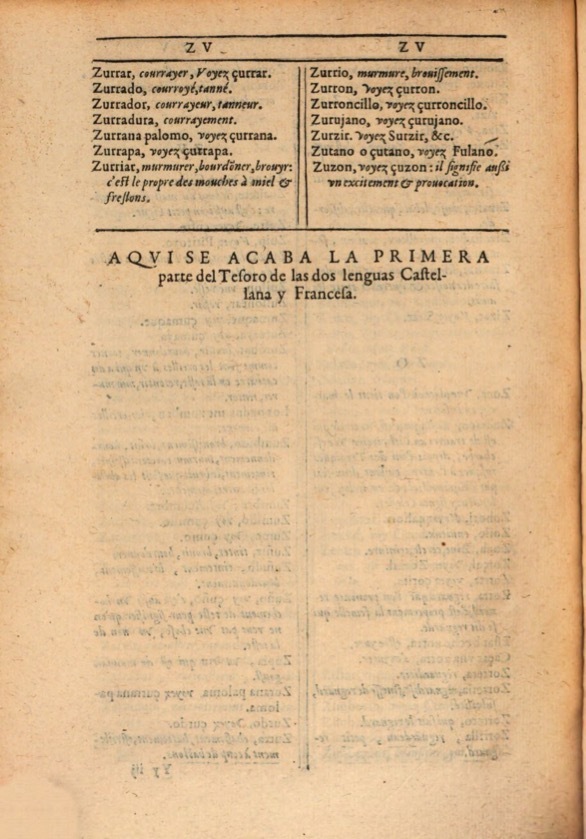 1607 - Marc Orry - Trésor des deux langues espagnole et française (Première et Seconde parties) - ÖNB Wien