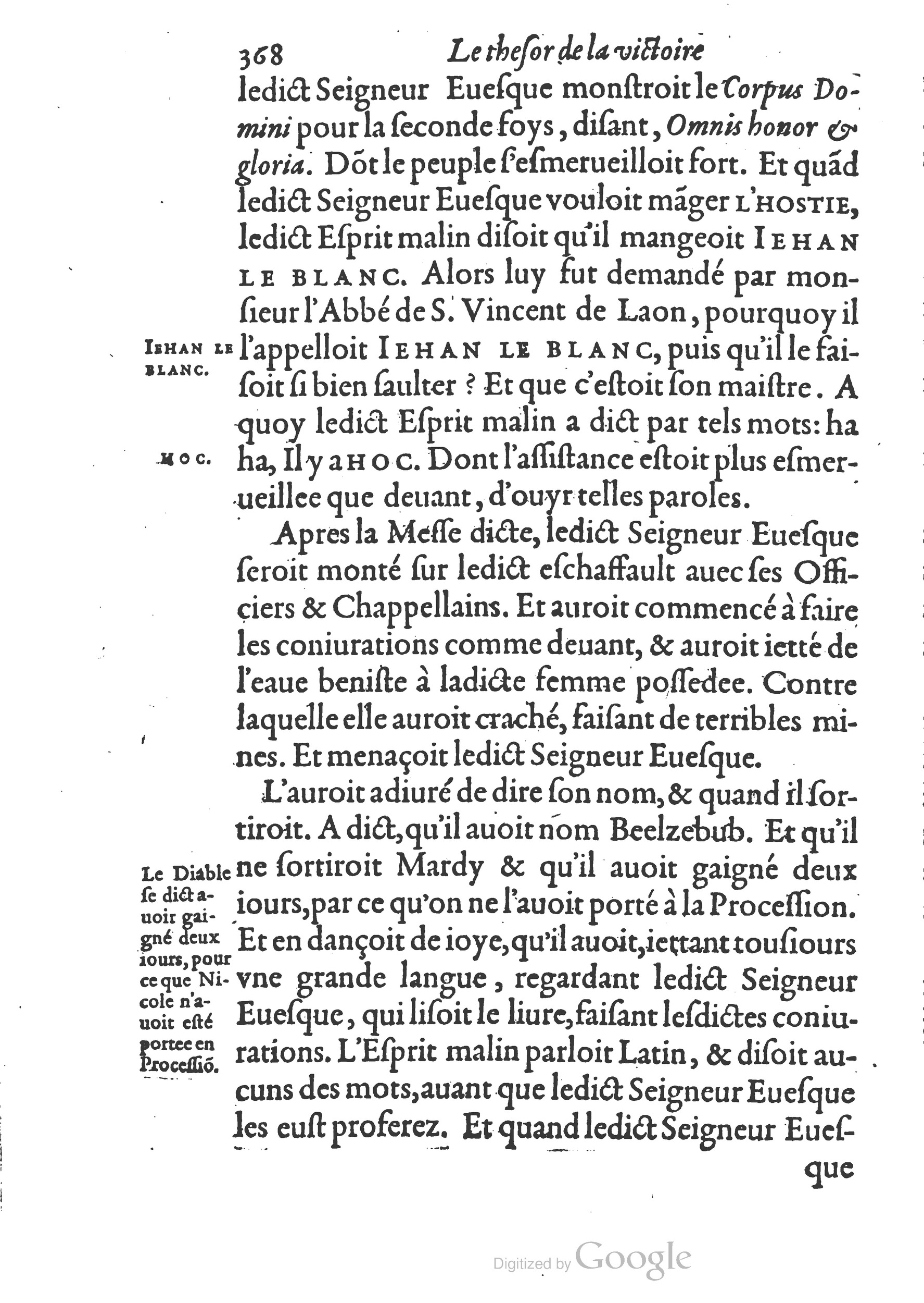 1578 - Nicolas Chesneau - Trésor et entière histoire de la triomphante victoire du corps de Dieu sur l’esprit malin - British Library 1578 - Nicolas Chesneau - Trésor et entière histoire de la triomphante victoire du corps de Dieu sur l’esprit malin - British Library