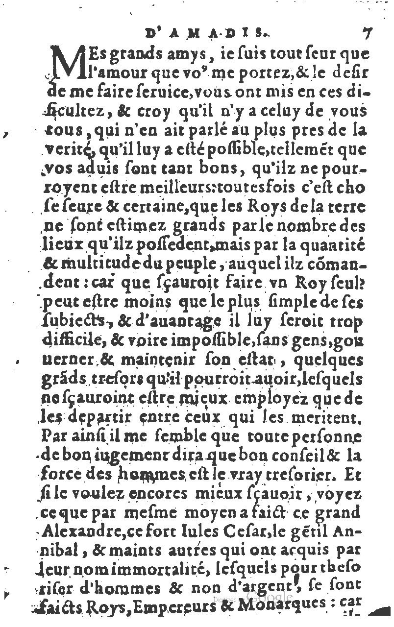 1582 - Jean Huguetan - Trésor des Amadis T. 1 - BM Lyon