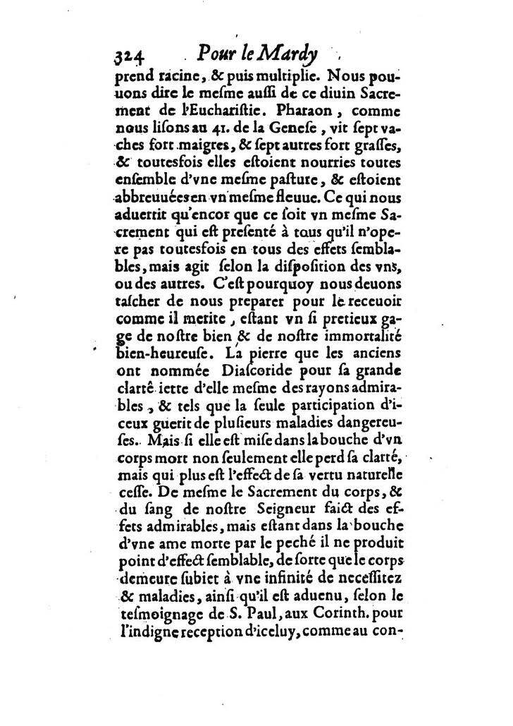 1607 - Nicolas Du Fossé - Trésor quadragésimal - T 02 - BM Lyon