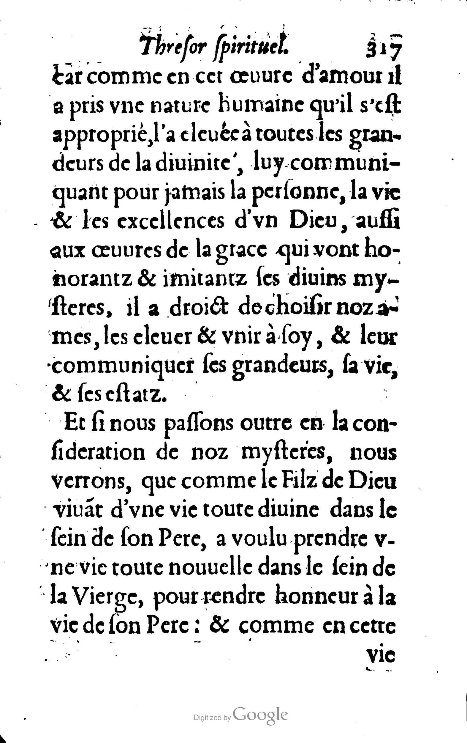 1633 - François Waudré - Trésor spirituel contenant les excellences du christianisme - BM Lyon