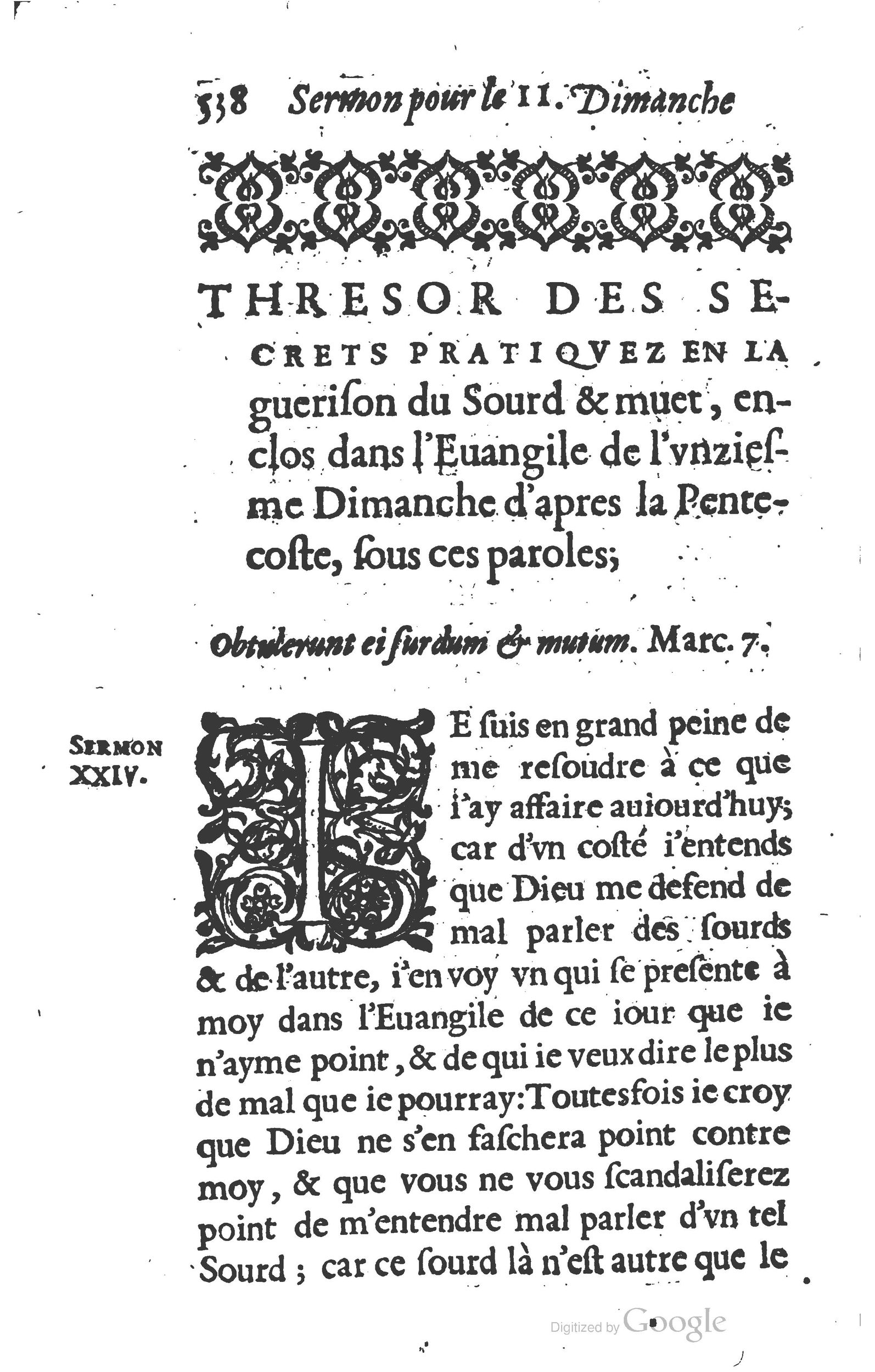 1629 - Manassés de Préaulx - Sermons ou Trésors de la piété chrétienne - BM Lyon