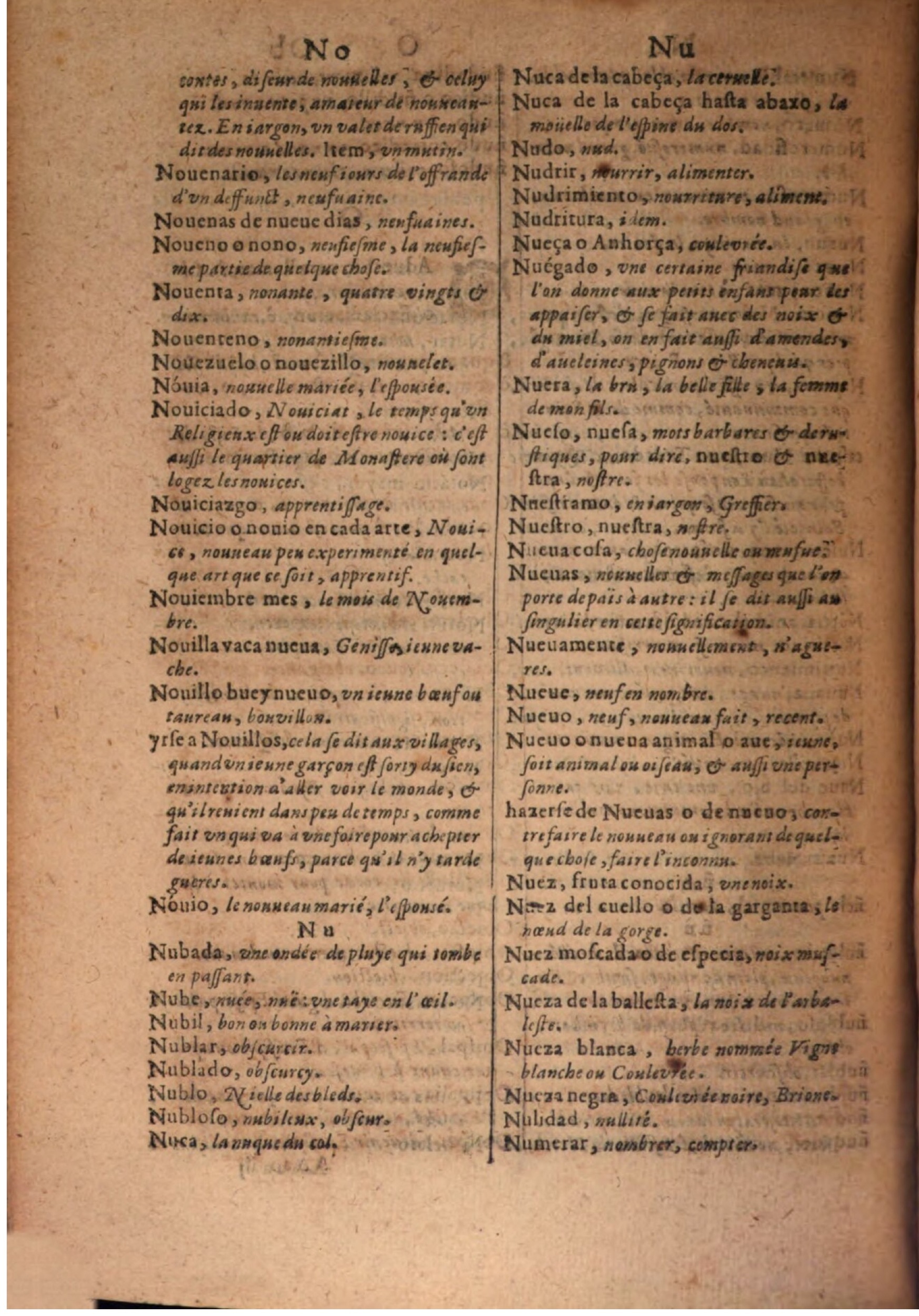 1645 - A. de Sommaville et A. Courbé - Trésor des deux langues espagnole et française - BSB Munich 1645 - A. de Sommaville et A. Courbé - Trésor des deux langues espagnole et française - BSB Munich