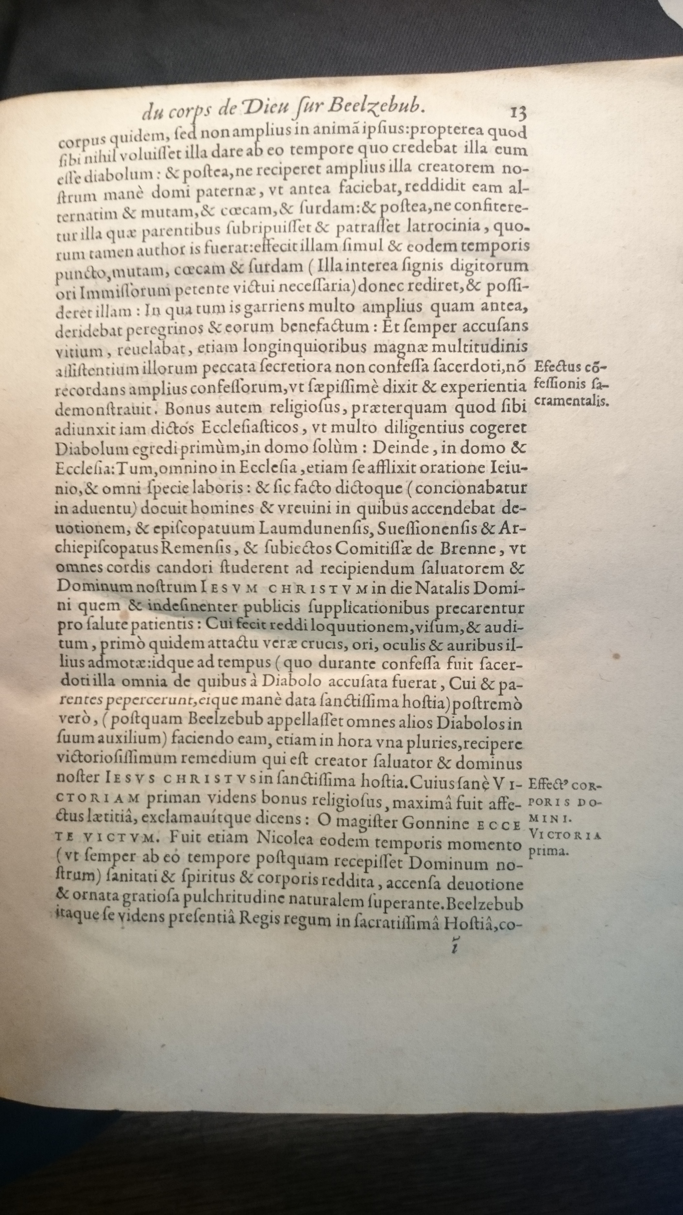 1578 - Nicolas Chesneau - Trésor et entière histoire de la triomphante victoire du corps de Dieu sur l’esprit malin - BM Amiens