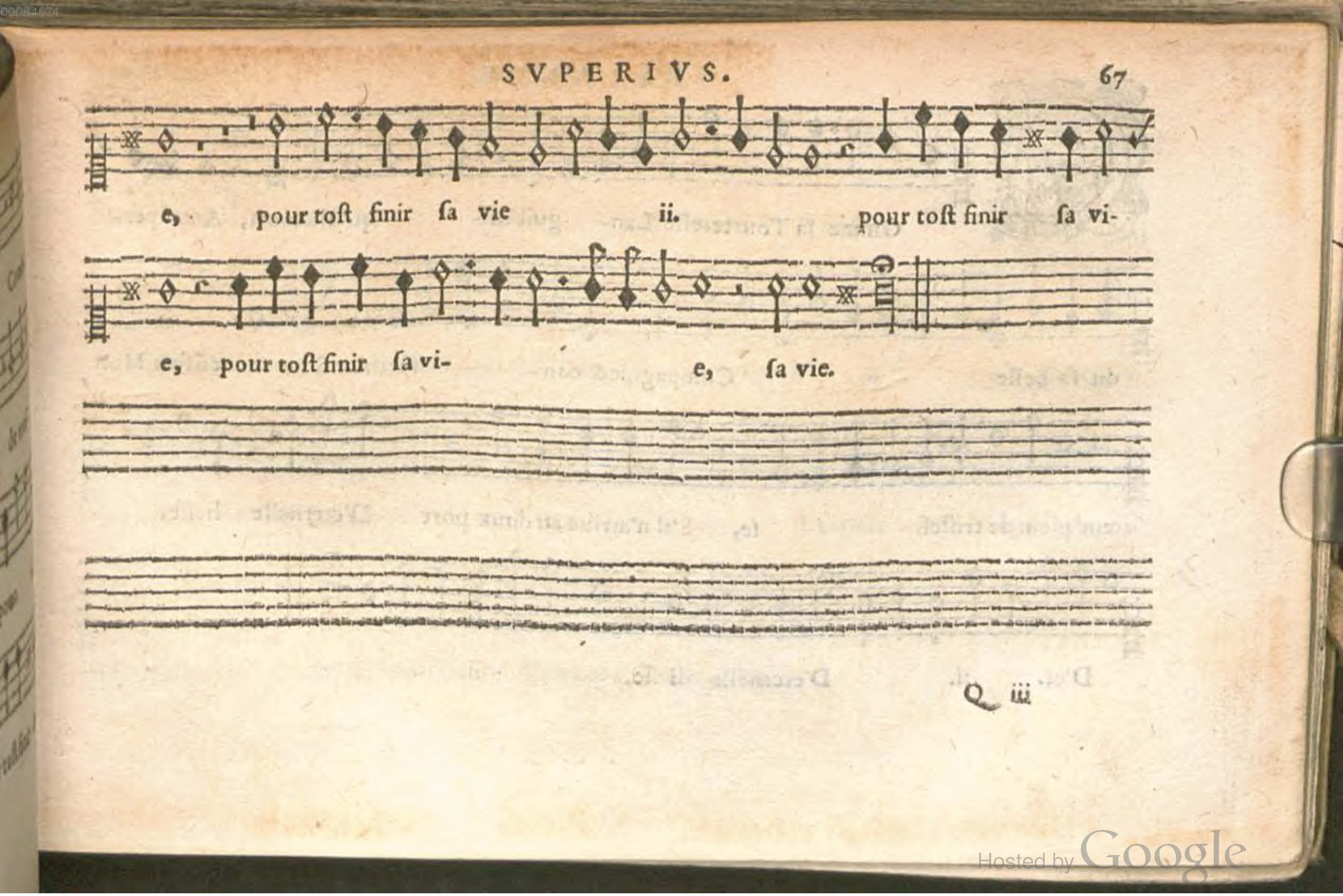 1576 - [Pierre de Saint-André] - Trésor de musique d’Orlande de Lassus Superius - BSB Munich