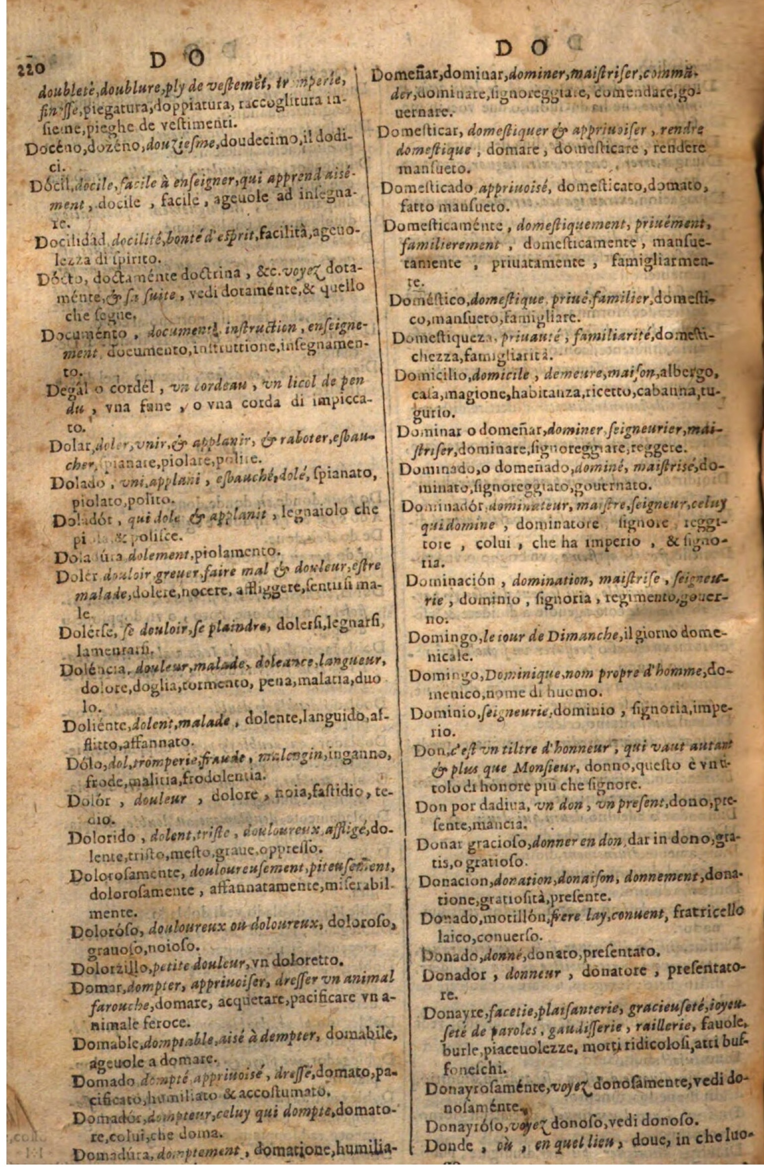 1644 - Jacques Crespin - Trésor des trois langues - Passau 1644 - Jacques Crespin - Trésor des trois langues - Passau