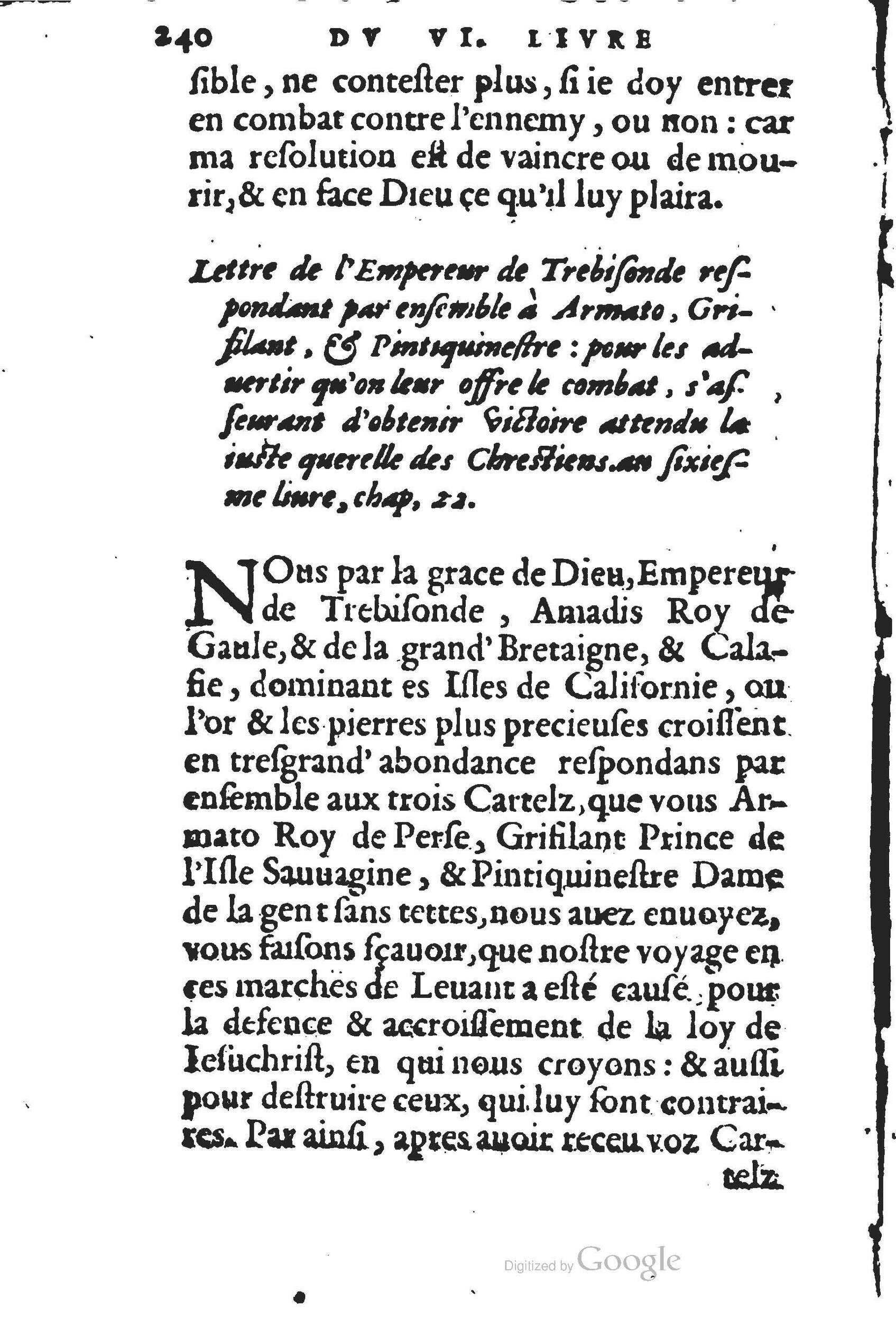 1560 - Jean d’Ogerolles et Gabriel Cotier Lyon - Trésor des Amadis - BSB Munich