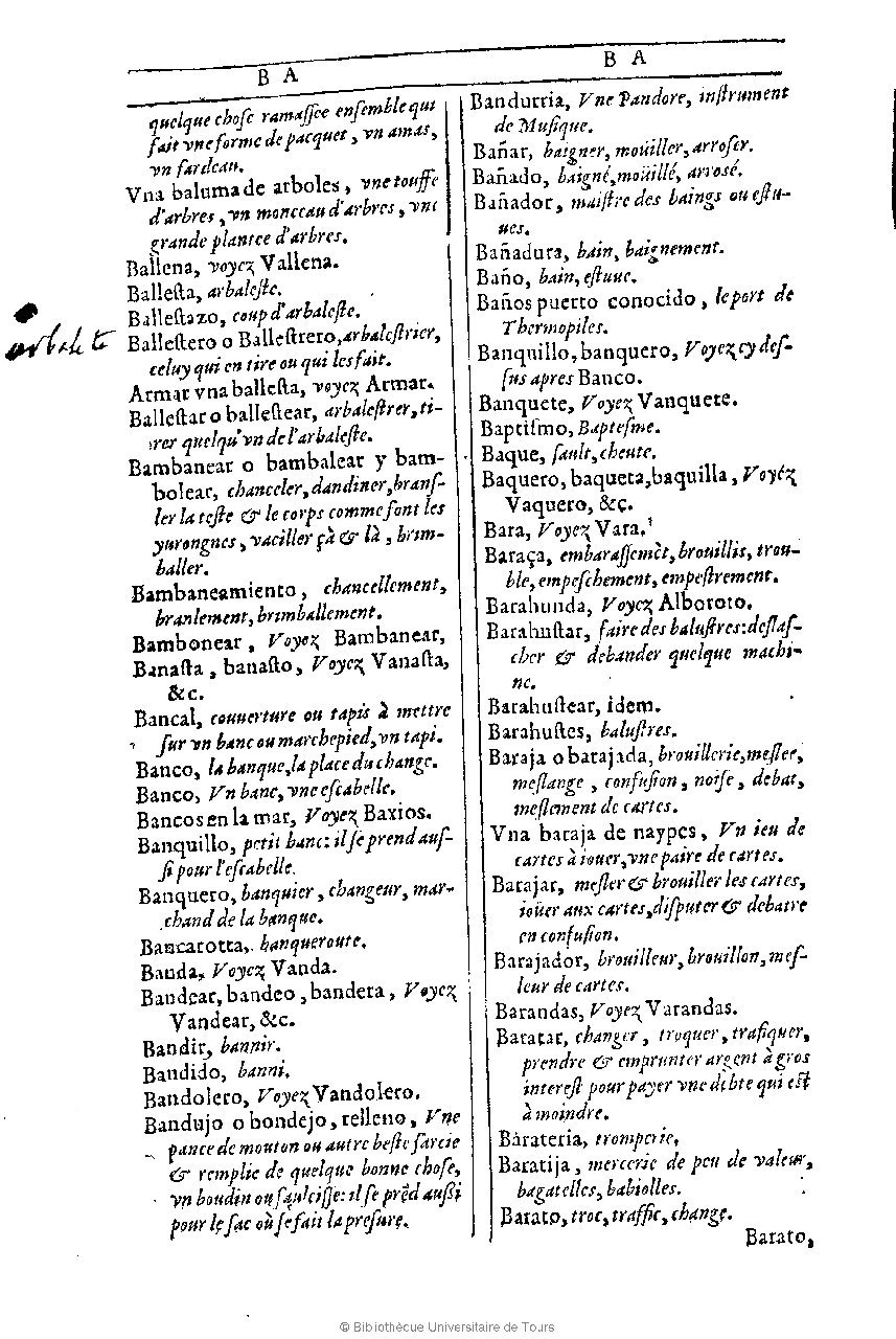 1607 - Marc Orry - Trésor des deux langues espagnole et française (Première et Seconde parties) - BU Tours