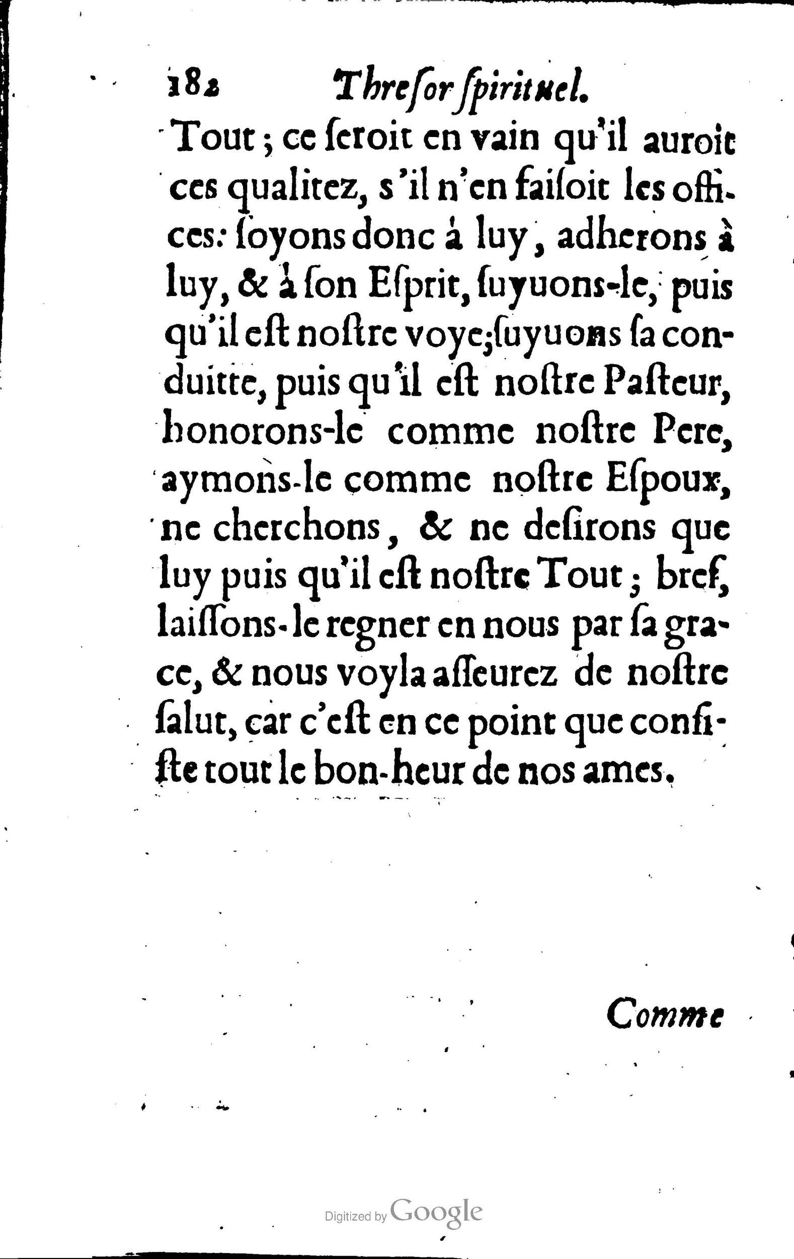 1633 - François Waudré - Trésor spirituel contenant les excellences du christianisme - BM Lyon