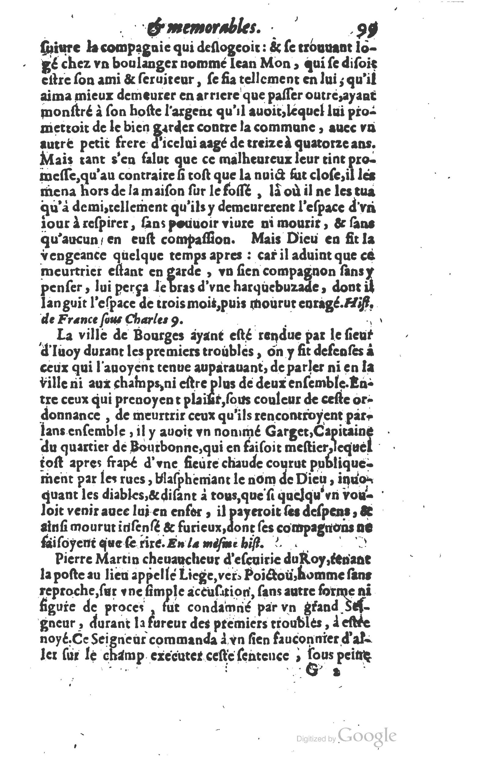 1610 - Paul Marceau - Trésor d’histoires admirables et mémorables - Princeton