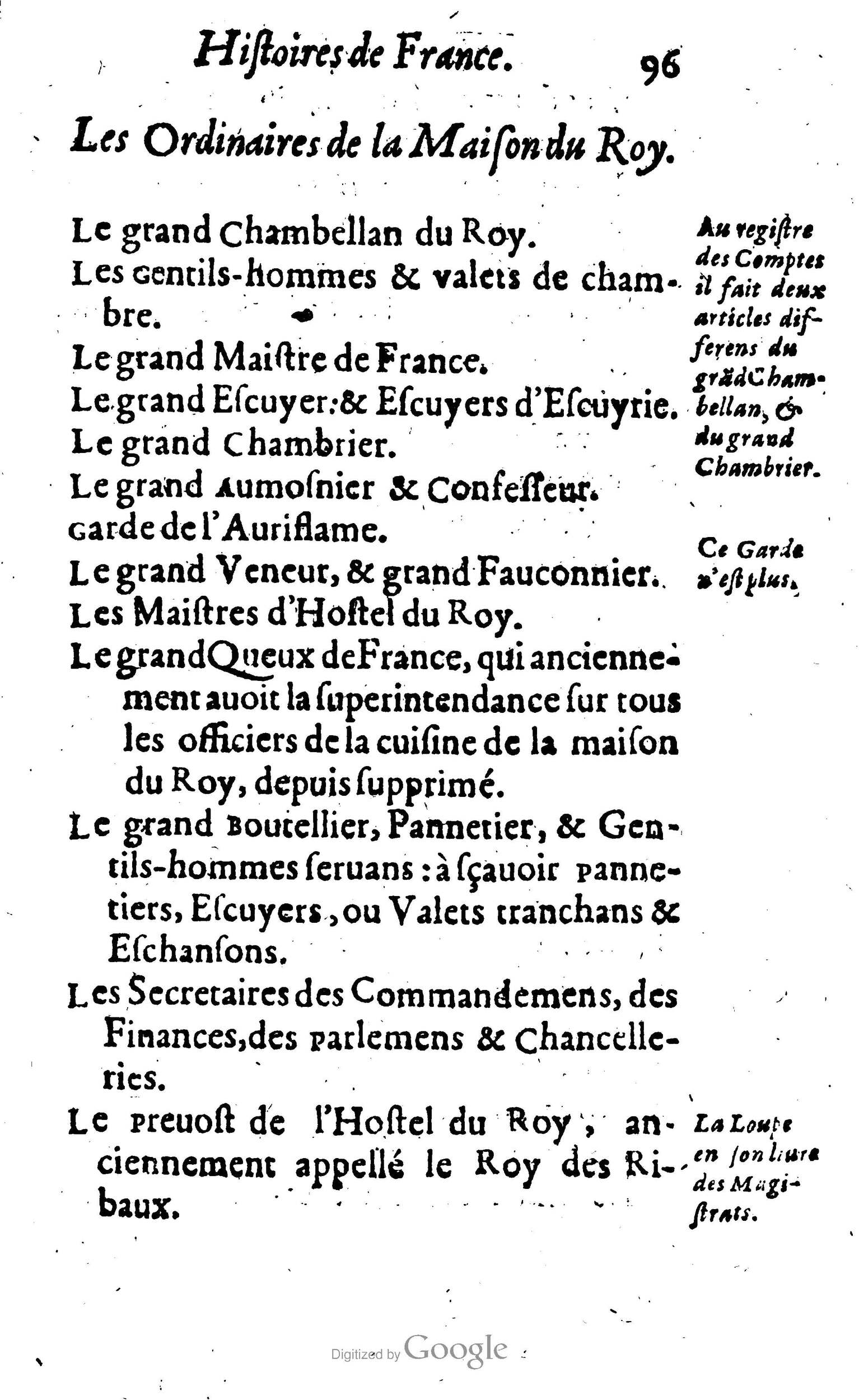 1638 - Jean Corrozet - Trésor des histoires de France - BM Lyon