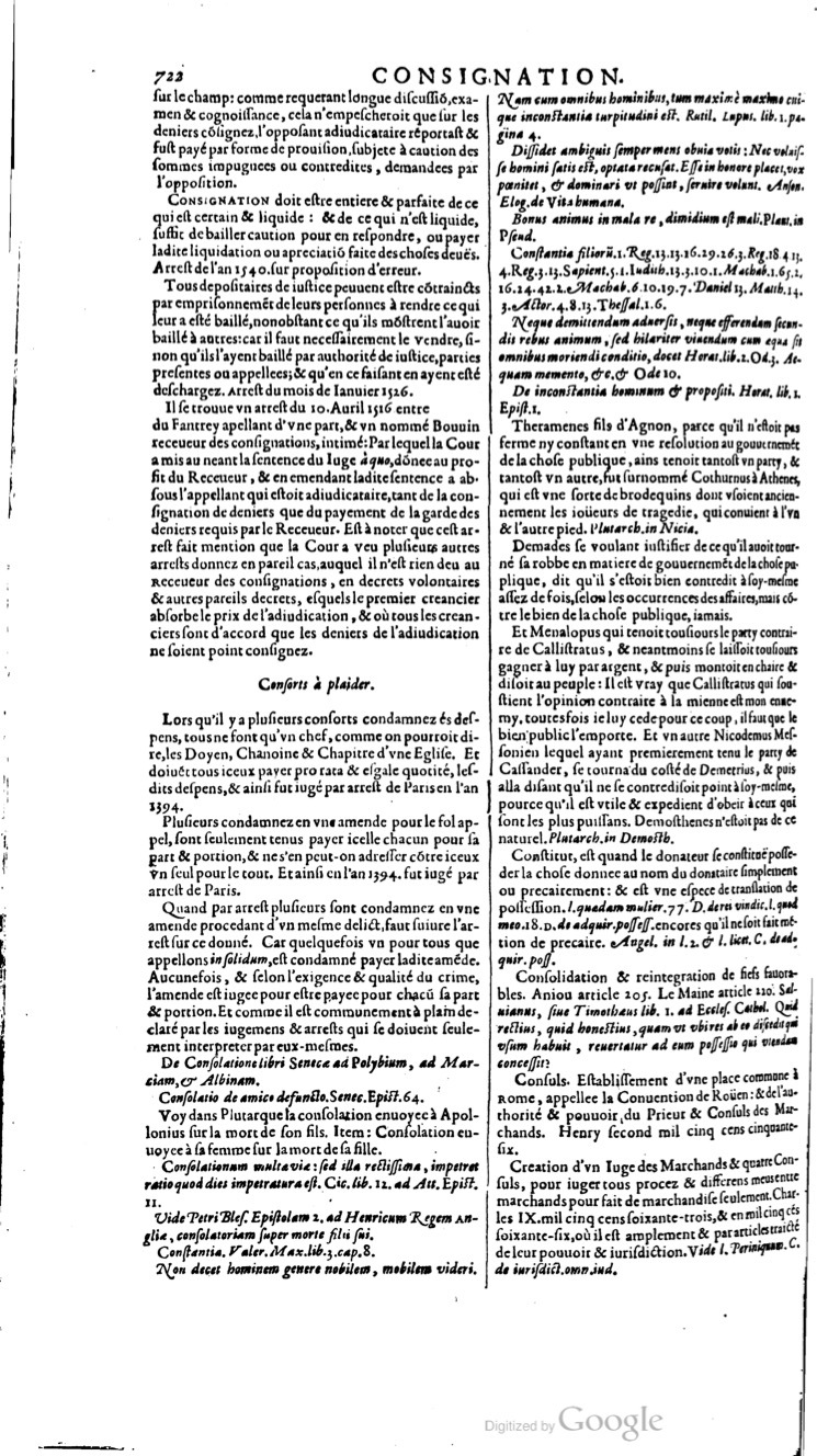 1629 - Veuve Nicolas Buon - Trésor du droit français (29620 T. 1) - BM Lyon