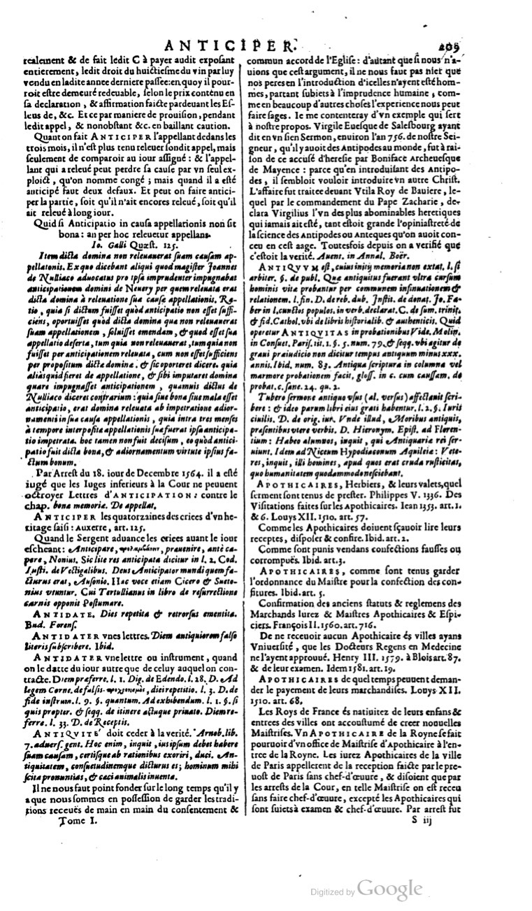 1629 - Veuve Nicolas Buon - Trésor du droit français (21754 T. 1) - BM Lyon