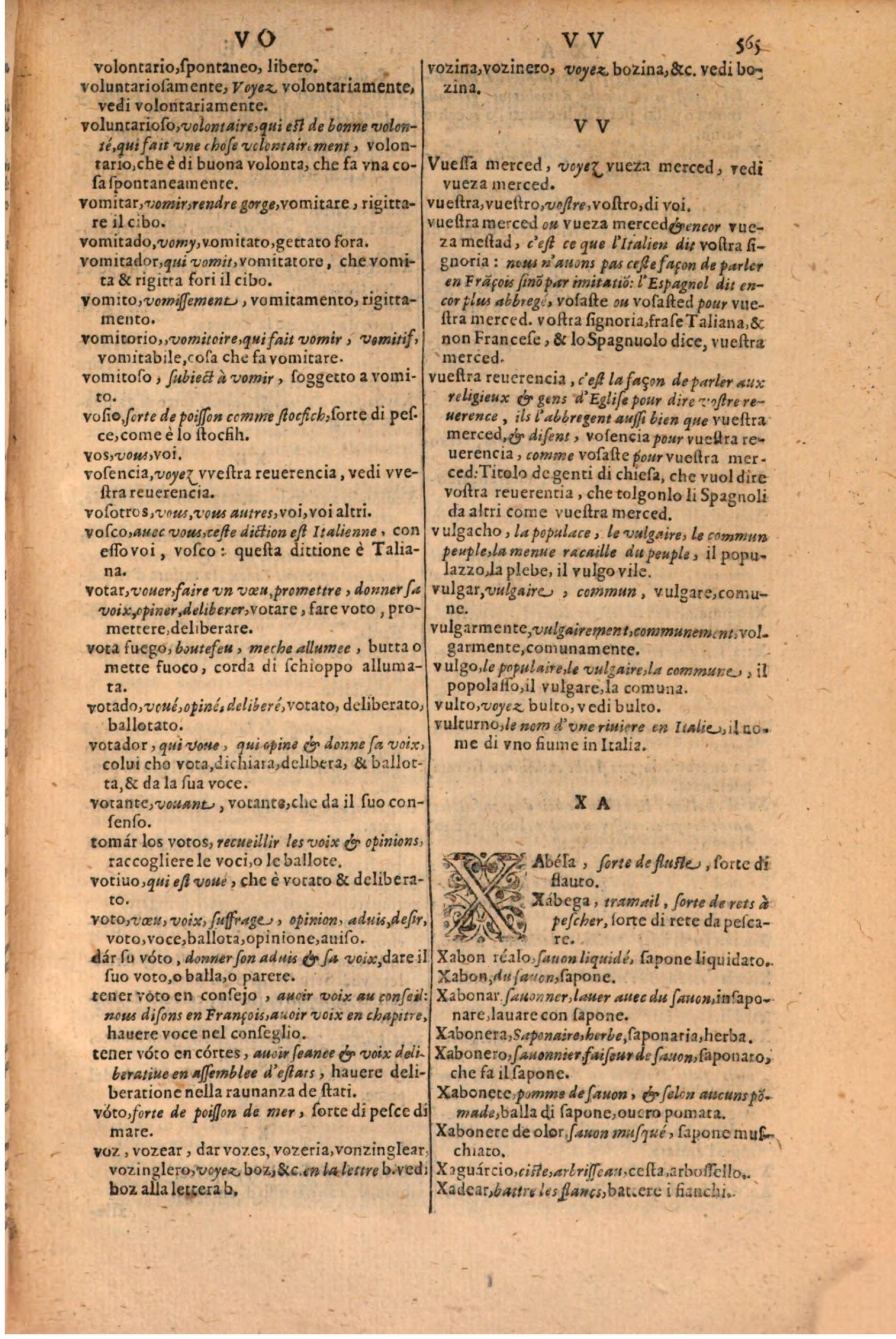 1606 - Samuel Crespin - Thresor des trois langues, francoise, italiene et espagnolle - BSB Munich