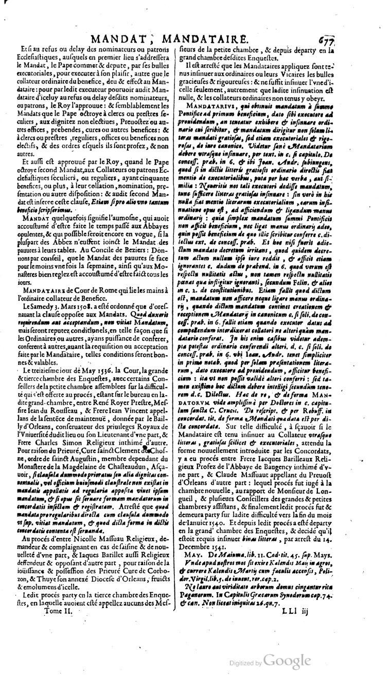 1629 - Veuve Nicolas Buon - Trésor du droit français (29620 T. 2) - BM Lyon