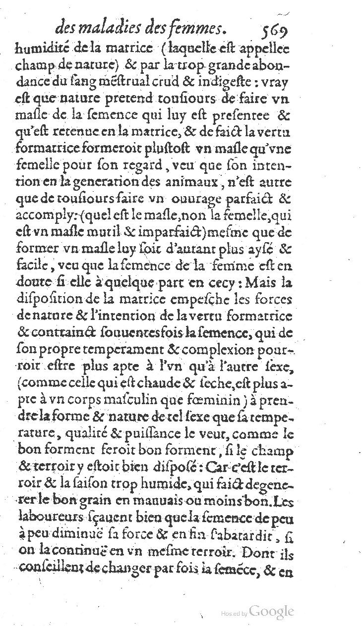 1585 - Jacques du Puis - Trésor des remèdes secrets pour les maladies des femmes - BnF