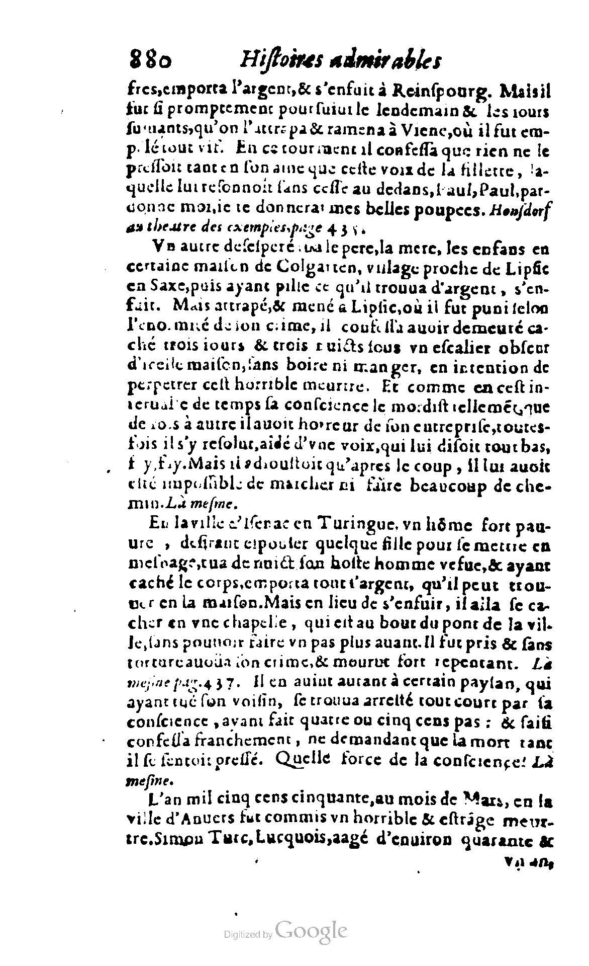 1620 - Samuel Crespin - Trésor d’histoires admirables et mémorables - BCU Lausanne