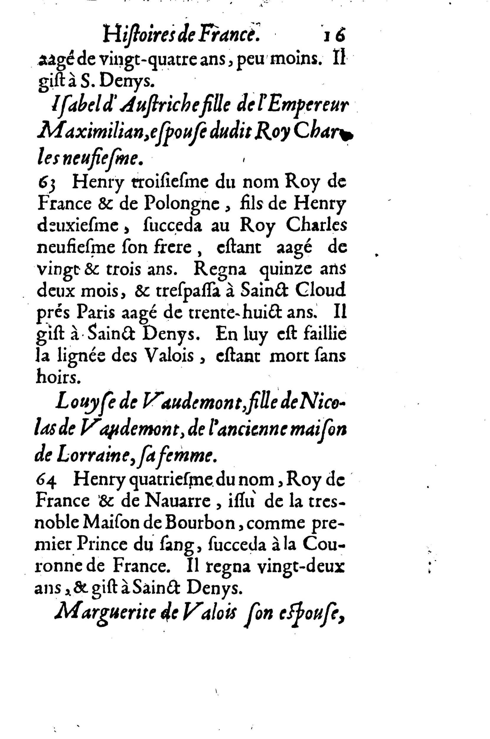 1633 - Jean Corrozet - Trésor des histoires de France - BM Lyon 1633 - Jean Corrozet - Trésor des histoires de France - BM Lyon