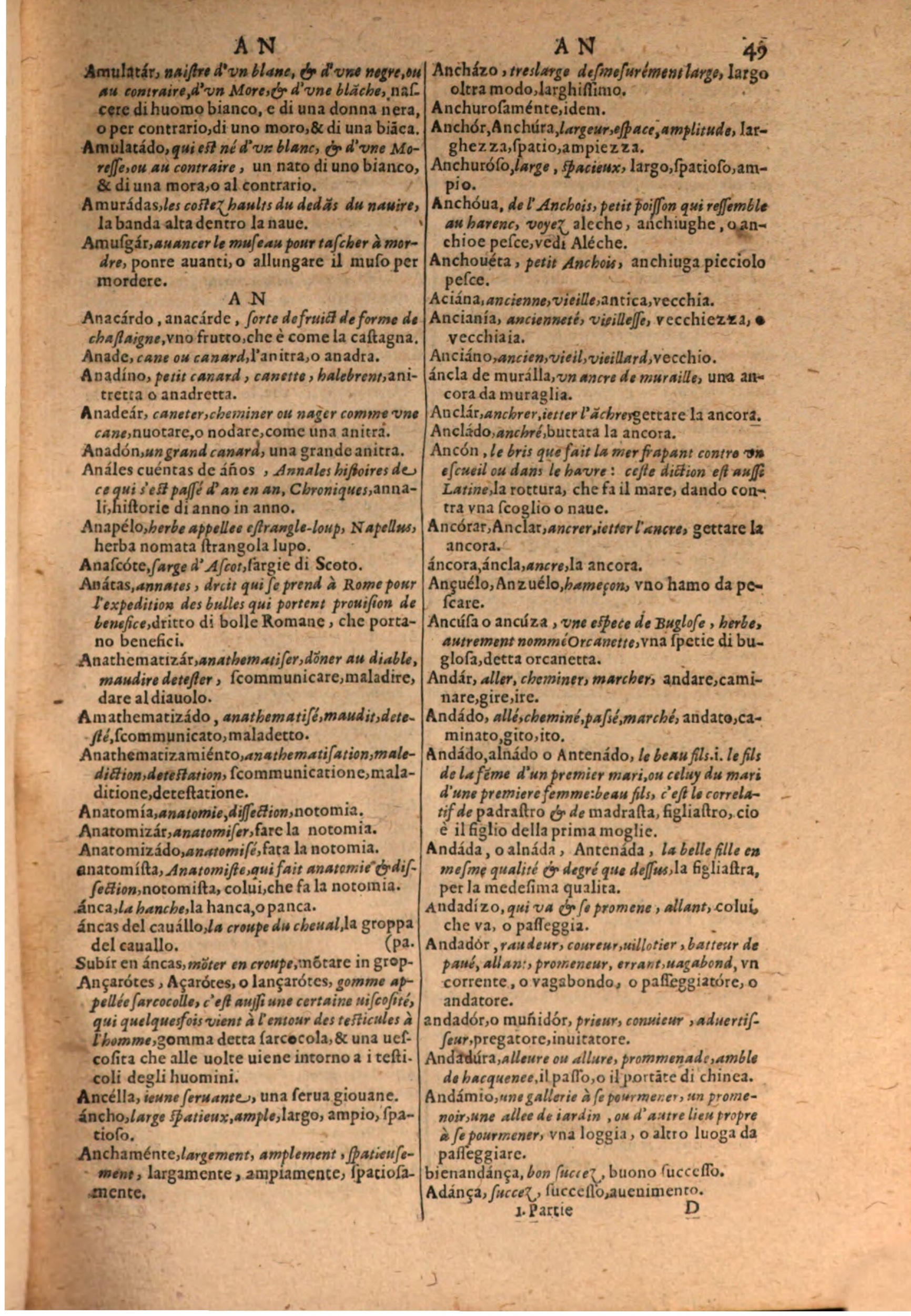 1606 Samuel Crespin Thresor des trois langues, francoise, italiene et espagnolle - BSB-053.jpeg
