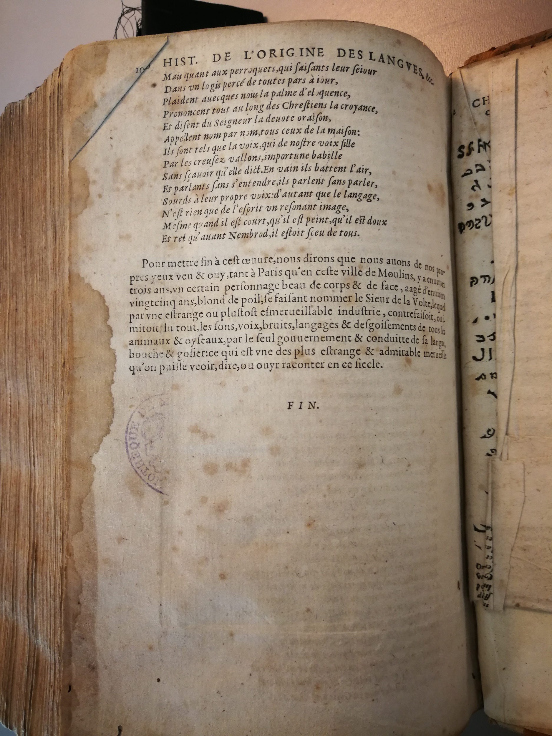 1619 - SHC - Trésor de l’histoire des langues de cet univers - BM Marseille 1619 - SHC - Trésor de l’histoire des langues de cet univers - BM Marseille