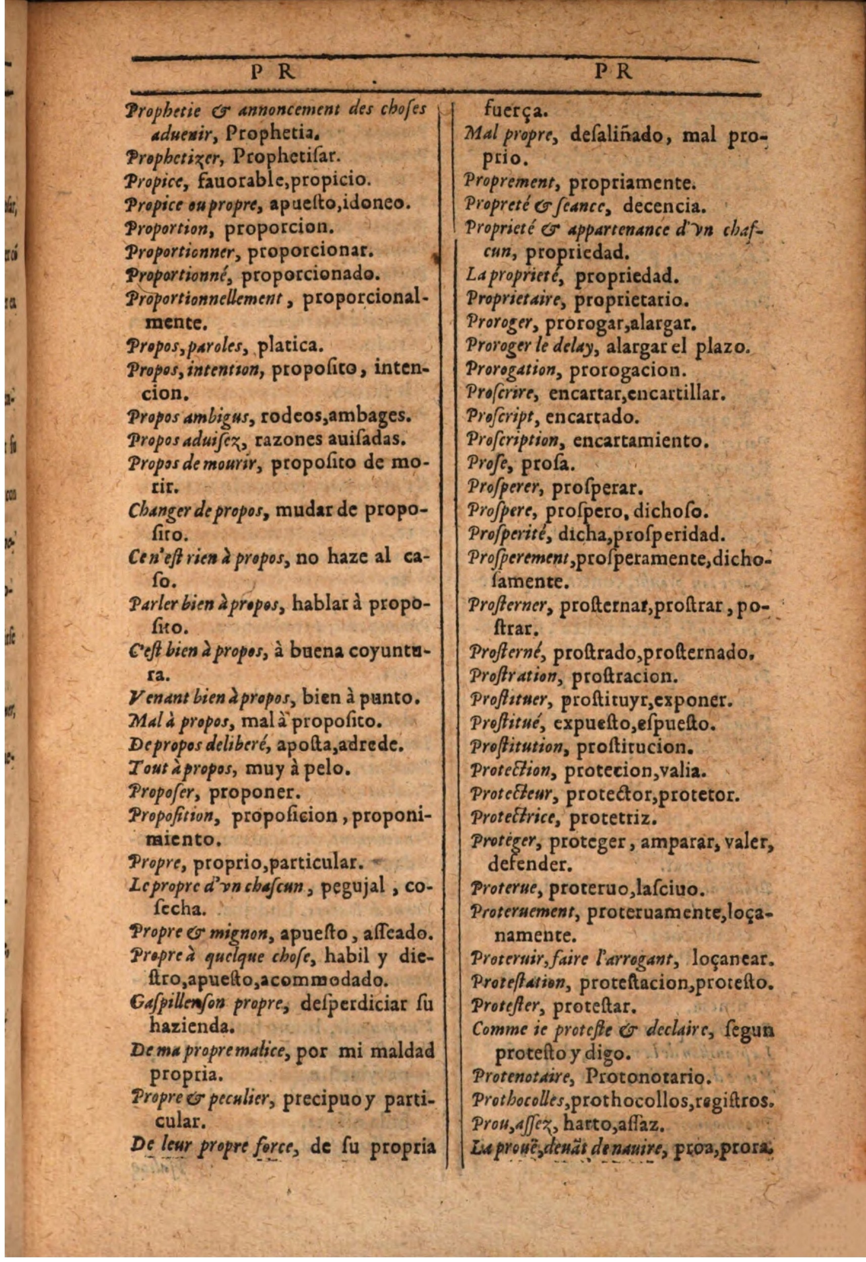 1607 - Marc Orry - Trésor des deux langues espagnole et française (Seconde partie) - BSB Munich