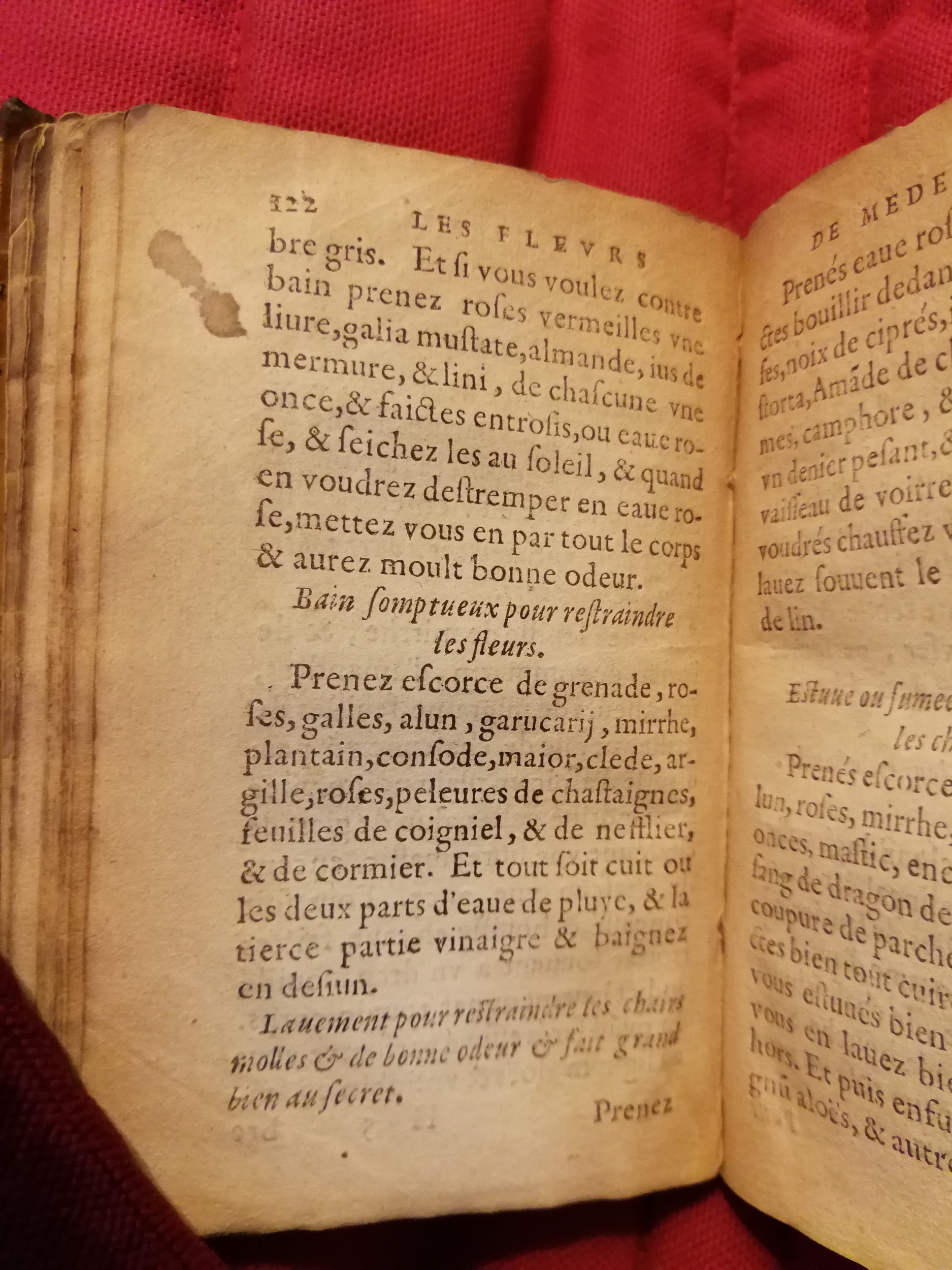 1586 - Benoît Rigaud - Trésor des fleurs et secrets de médecine - Sainte-Geneviève