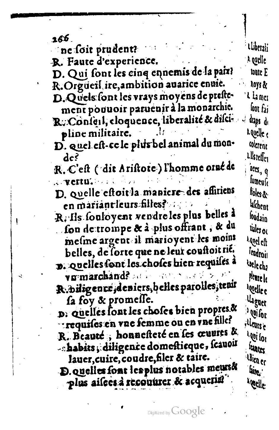 1582 - Nicolas Bonfons - Trésor des sentences dorées - BM Lyon